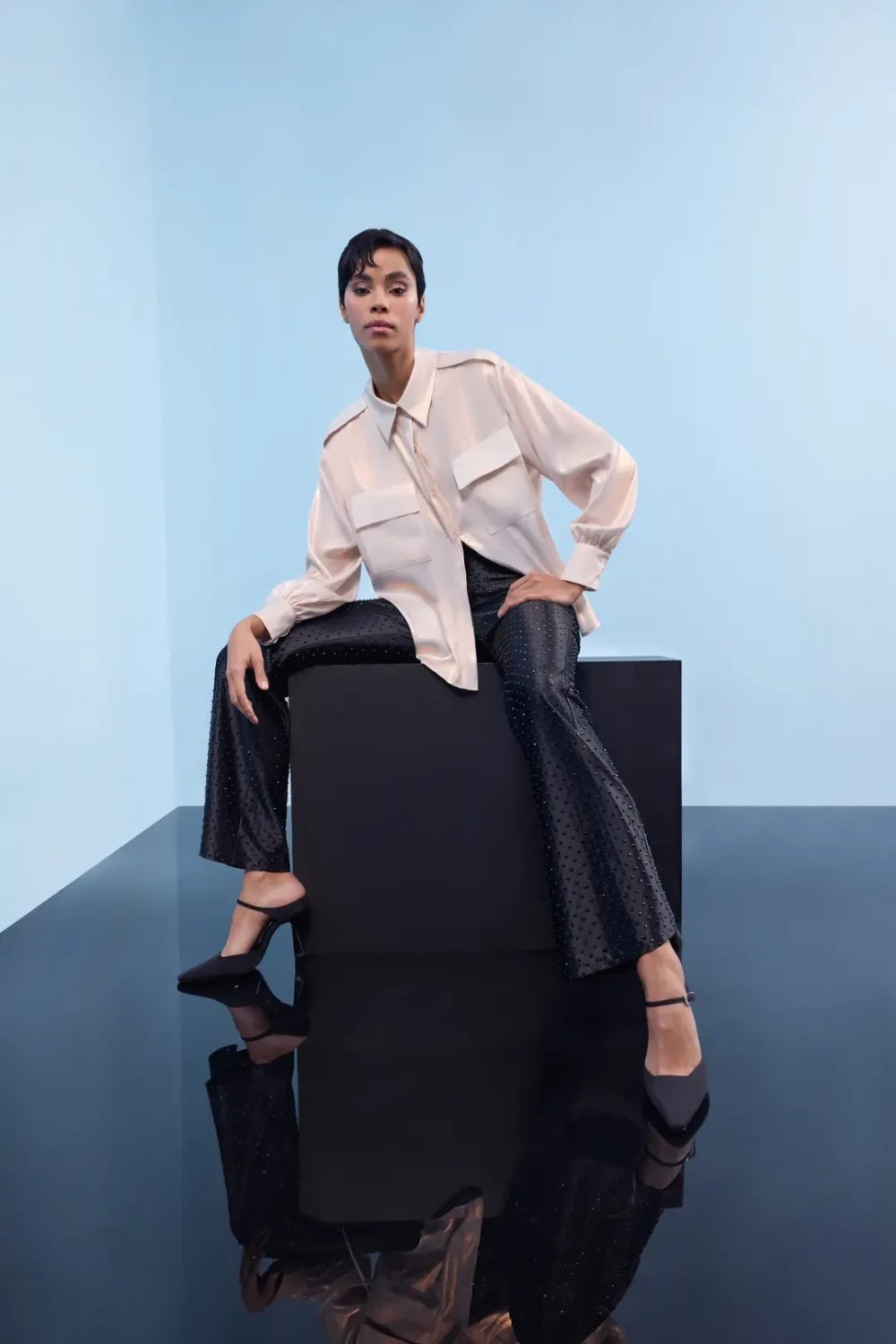 Nilgün Mirza-Taşlı Pantolon-Pantolon-3-Milagron.com