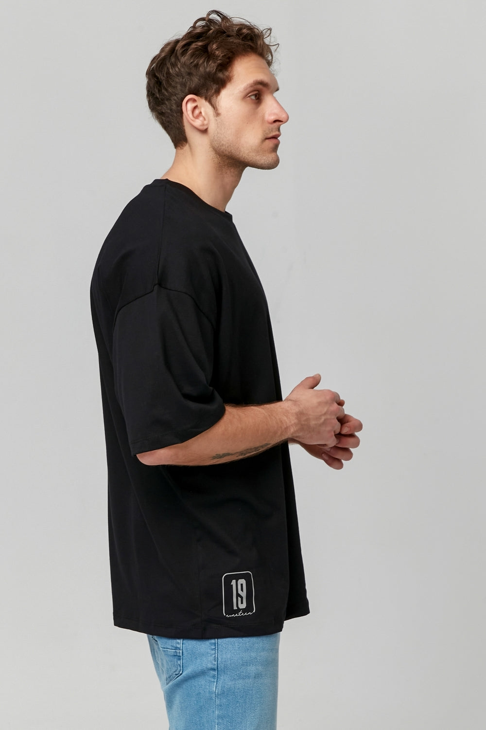 Nineteen Brand-Basic Oversize Unisex T-shirt-T-Shirts-2-Milagron.com