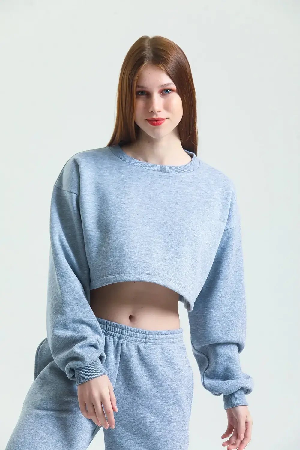 Nineteen Brand-Crop Sweatshirt-Sweatshirts & Hoodies-3-Milagron.com