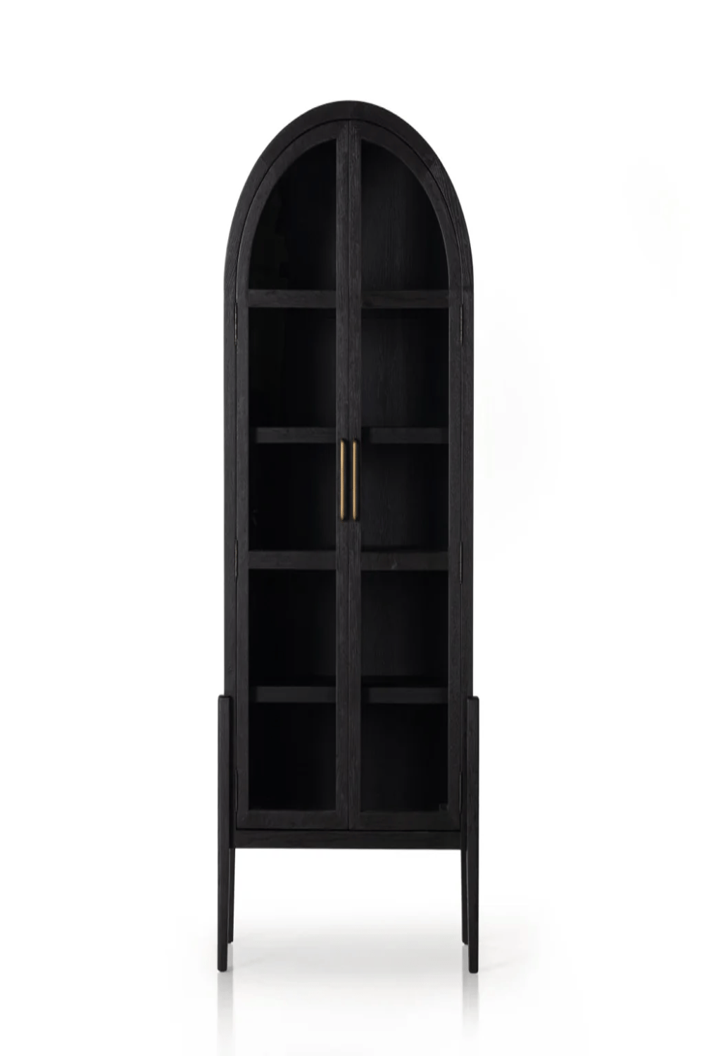 Nobelux home-Grandeur Glass Matte Black Vitrin-Dolap-2-Milagron.com