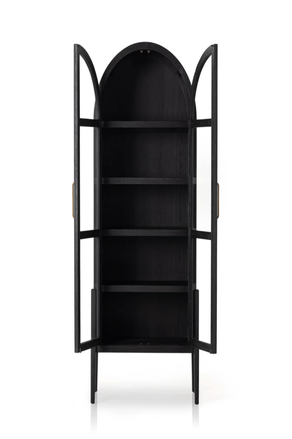 Nobelux home-Grandeur Glass Matte Black Vitrin-Dolap-3-Milagron.com