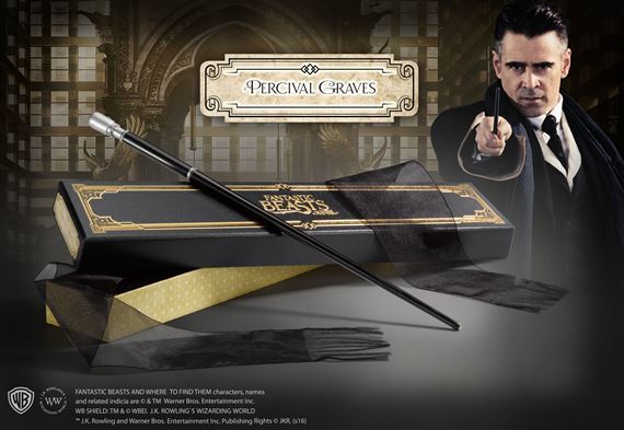 Noble Collection-Fantastic Beasts Percival Graves Wand in Collector’s Box (Asa)-Asa-3-Milagron.com
