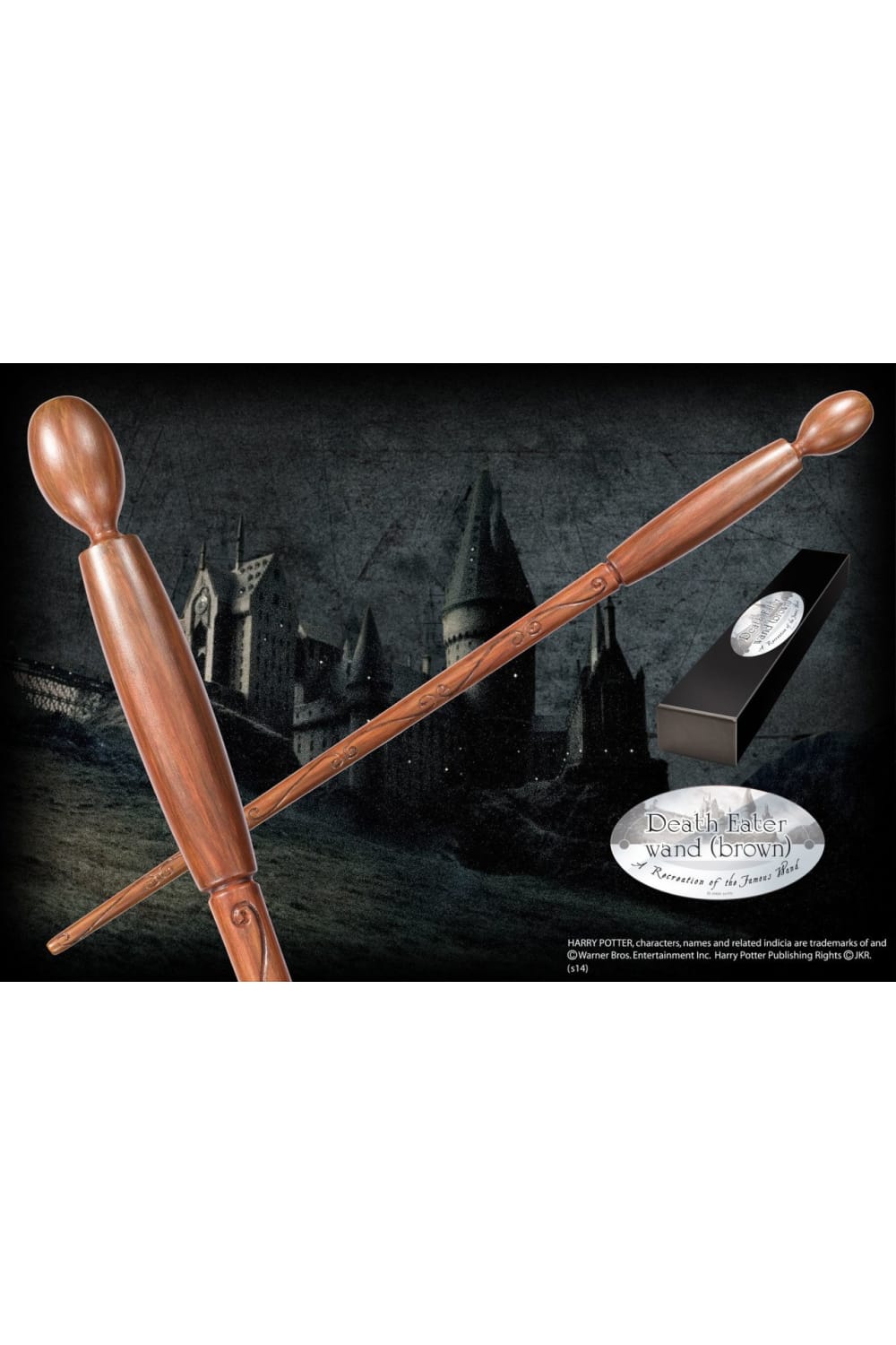 Noble Collection-Harry Potter Death Eater Wand – Brown (Asa)-Asa-1-Milagron.com
