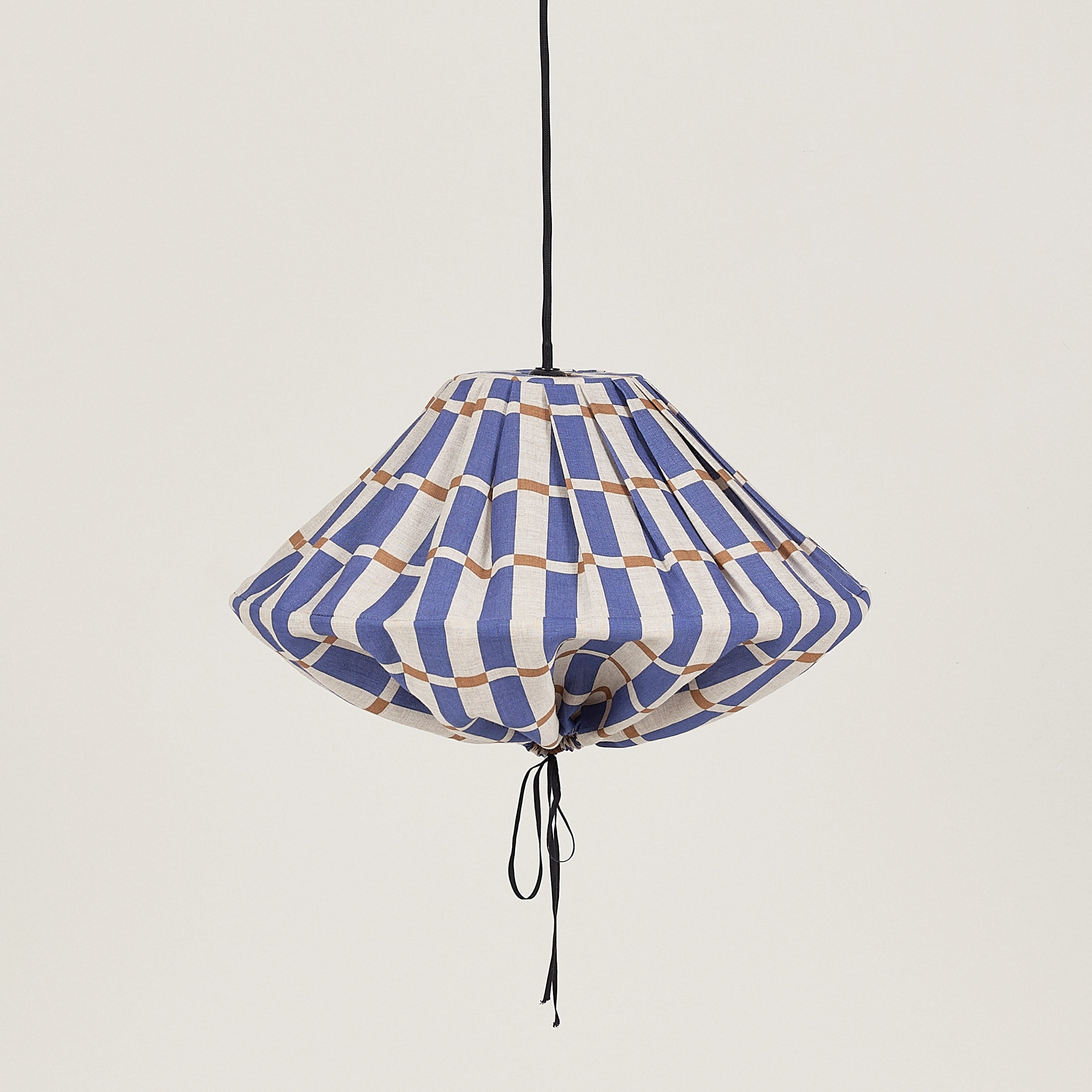 Nobodioz Yumi Aydınlatma Şapkası, 50Cm Çap, Blue Mustard Mosaic