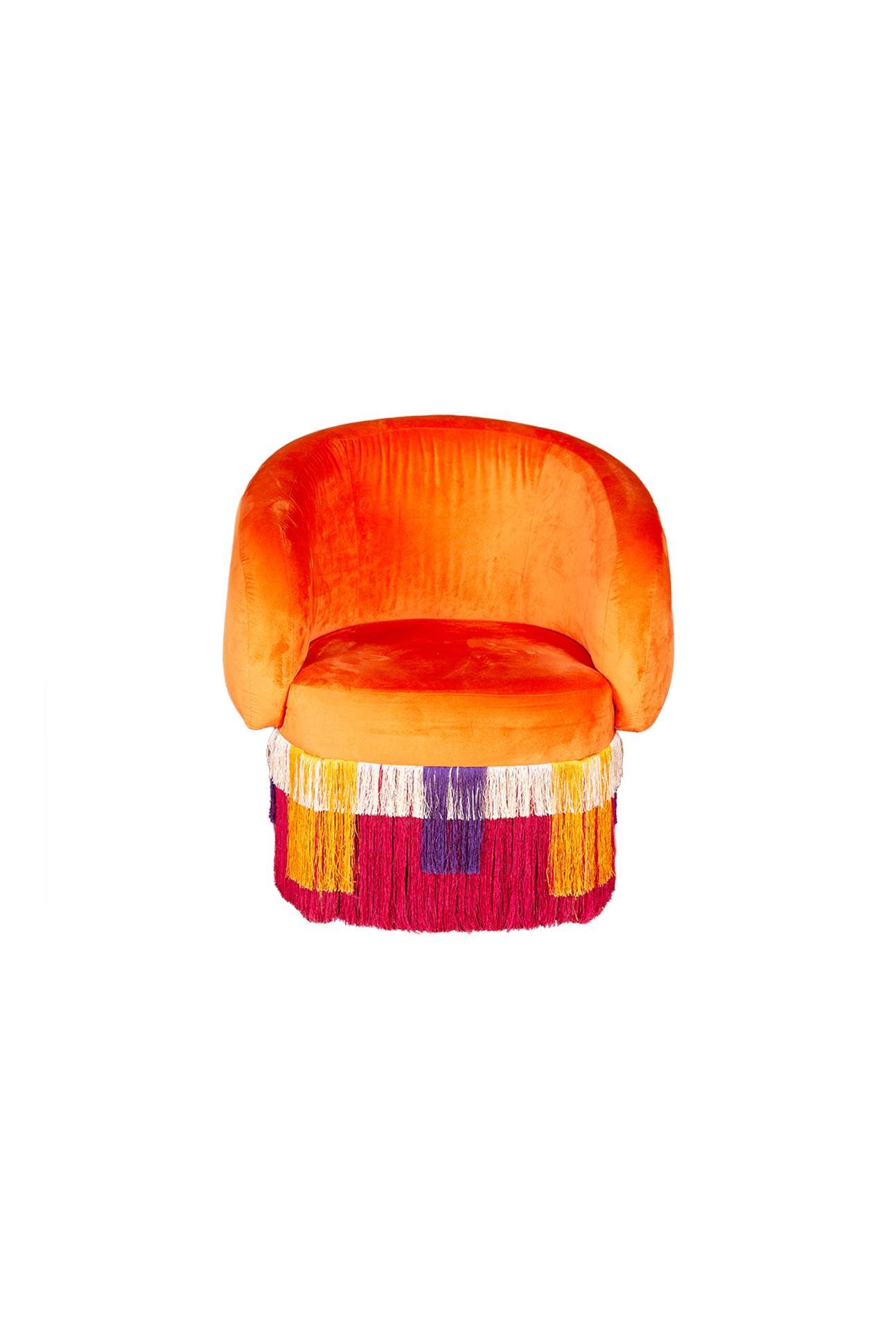 Noc Fringed Chair Turuncu