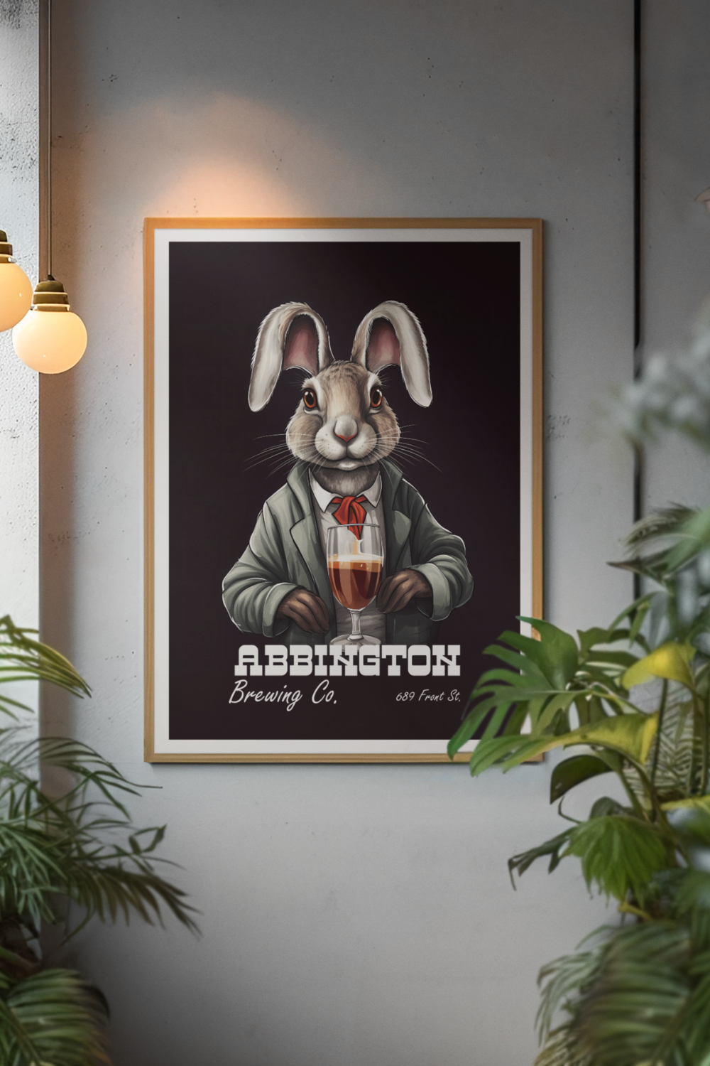 Nord Design-Kokteyl Serisi Çerçeveli Tablo - Abbington-Tablo-1-Milagron.com