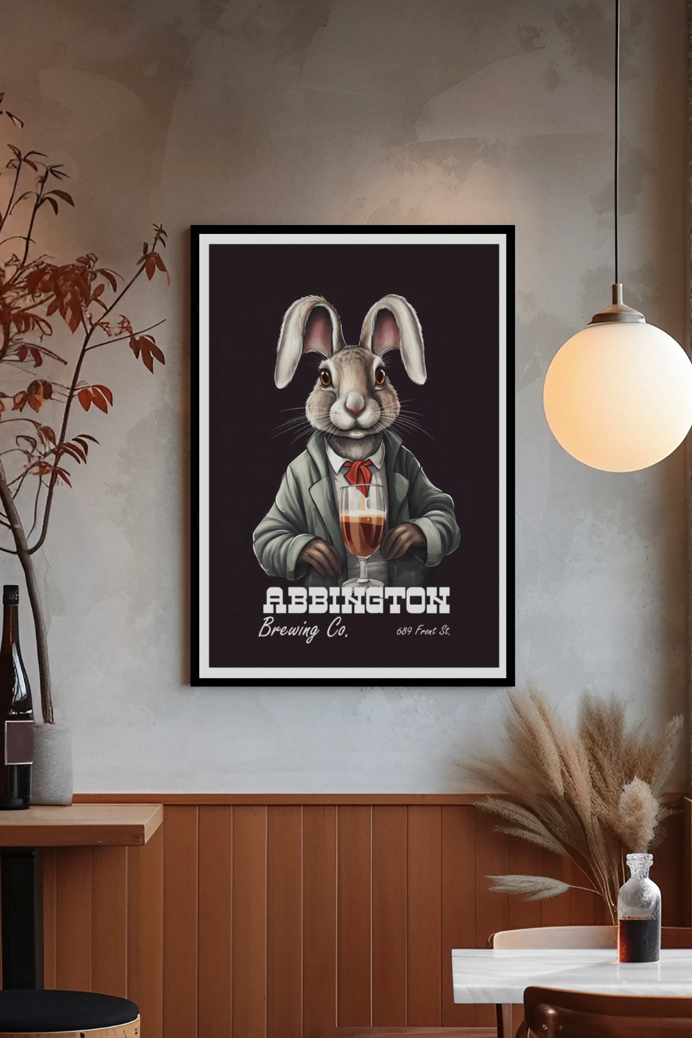 Nord Design-Kokteyl Serisi Çerçeveli Tablo - Abbington-Tablo-2-Milagron.com