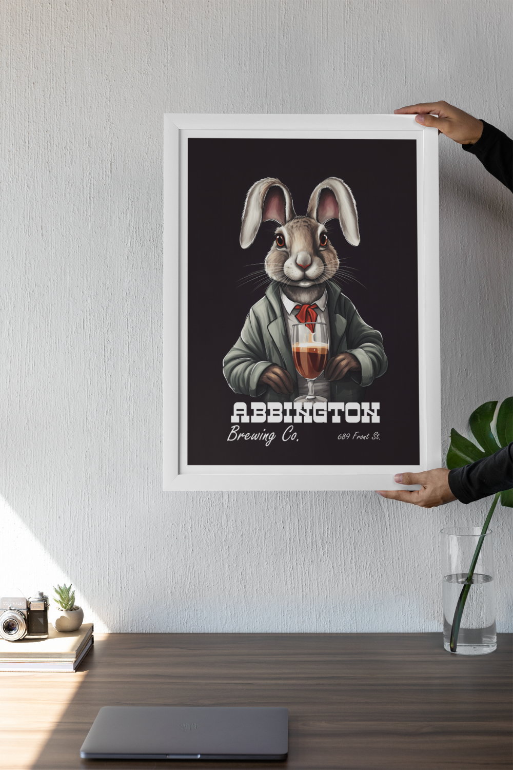 Nord Design-Kokteyl Serisi Çerçeveli Tablo - Abbington-Tablo-3-Milagron.com