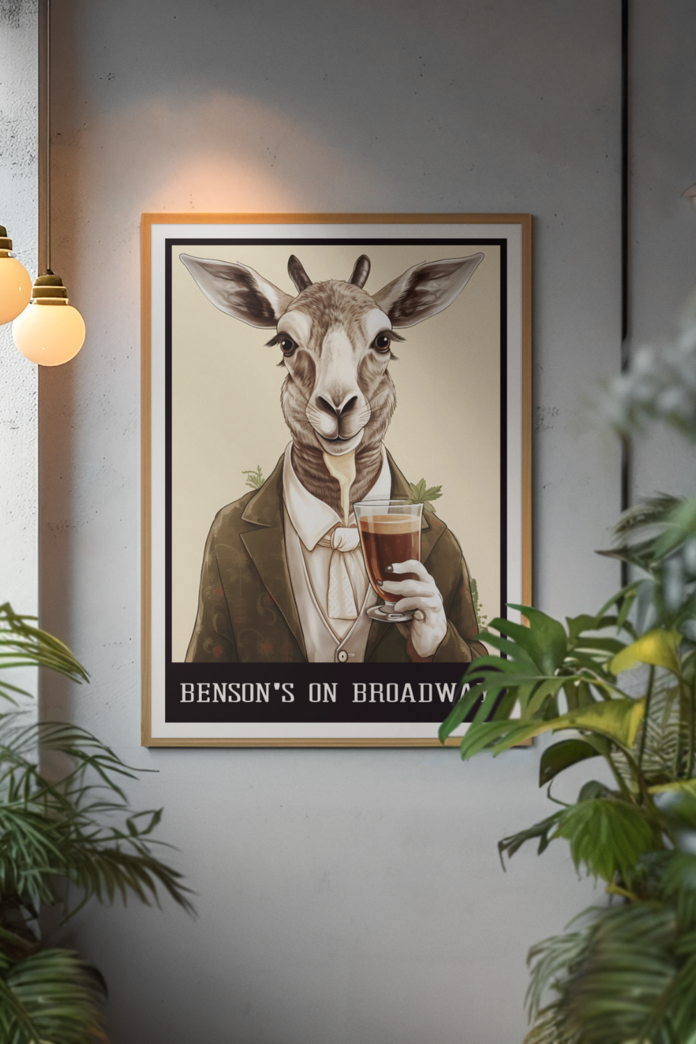 Nord Design-Kokteyl Serisi Çerçeveli Tablo - Benson-Tablo-1-Milagron.com