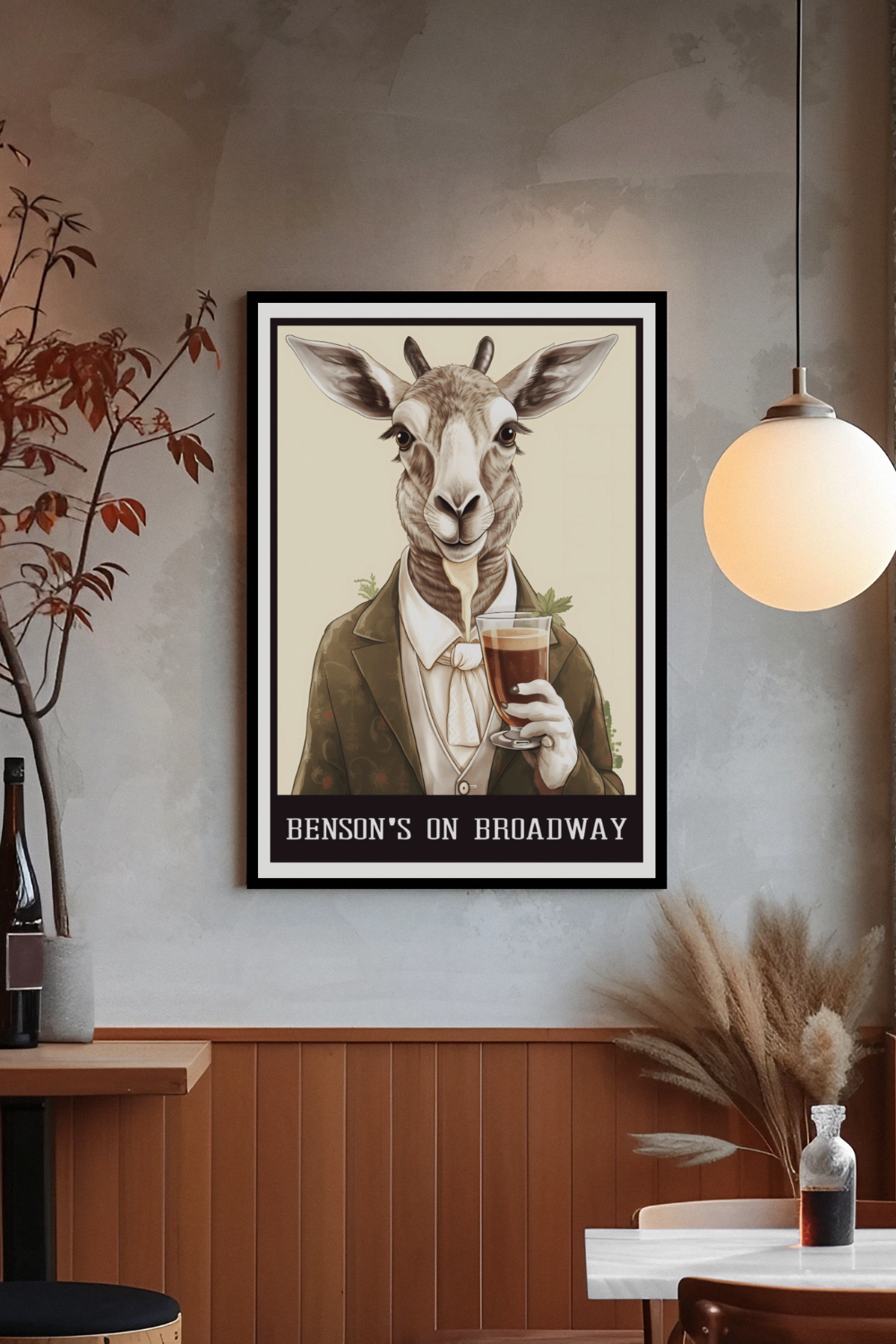 Nord Design-Kokteyl Serisi Çerçeveli Tablo - Benson-Tablo-2-Milagron.com