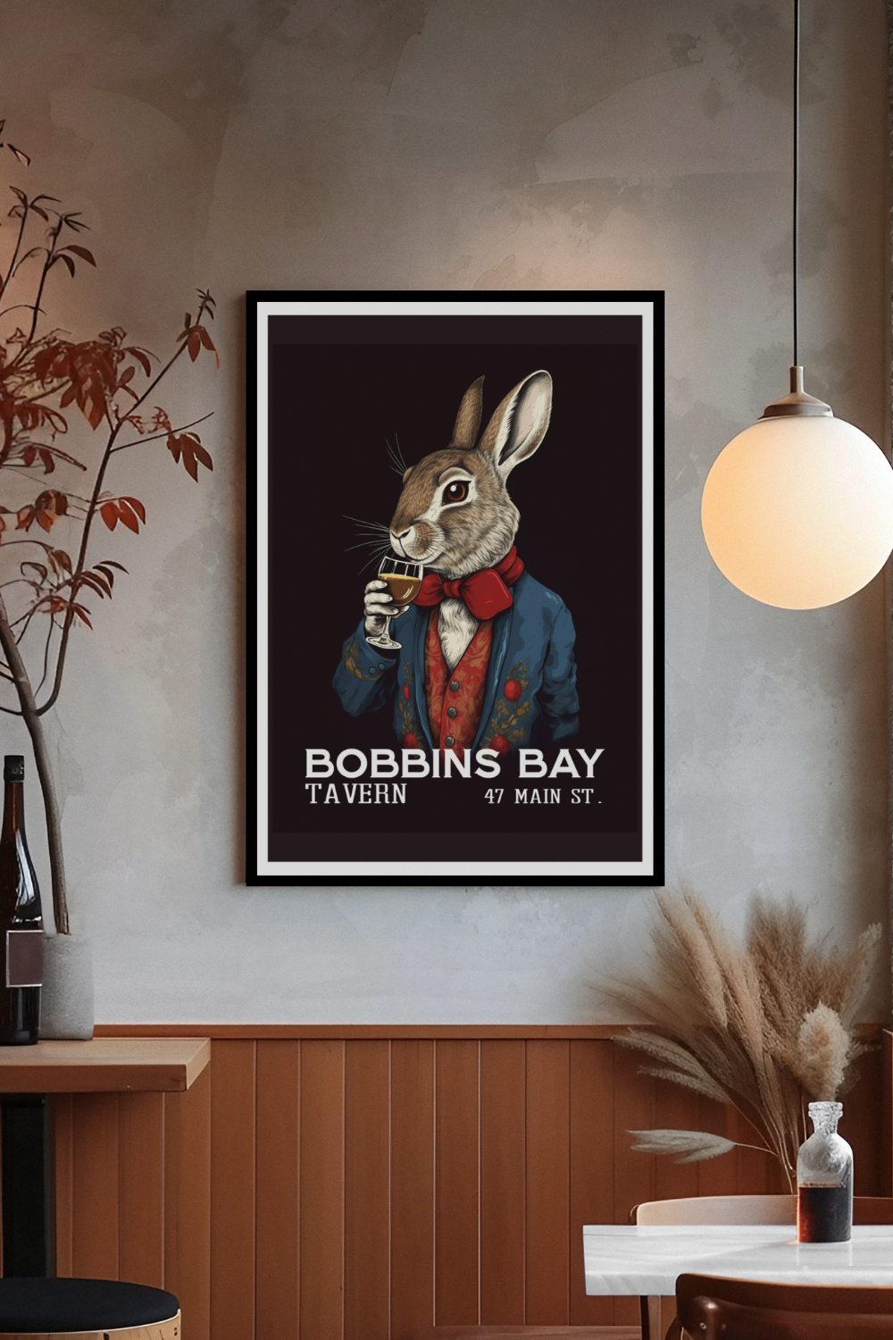 Nord Design-Kokteyl Serisi Çerçeveli Tablo - Bobbins-Tablo-2-Milagron.com