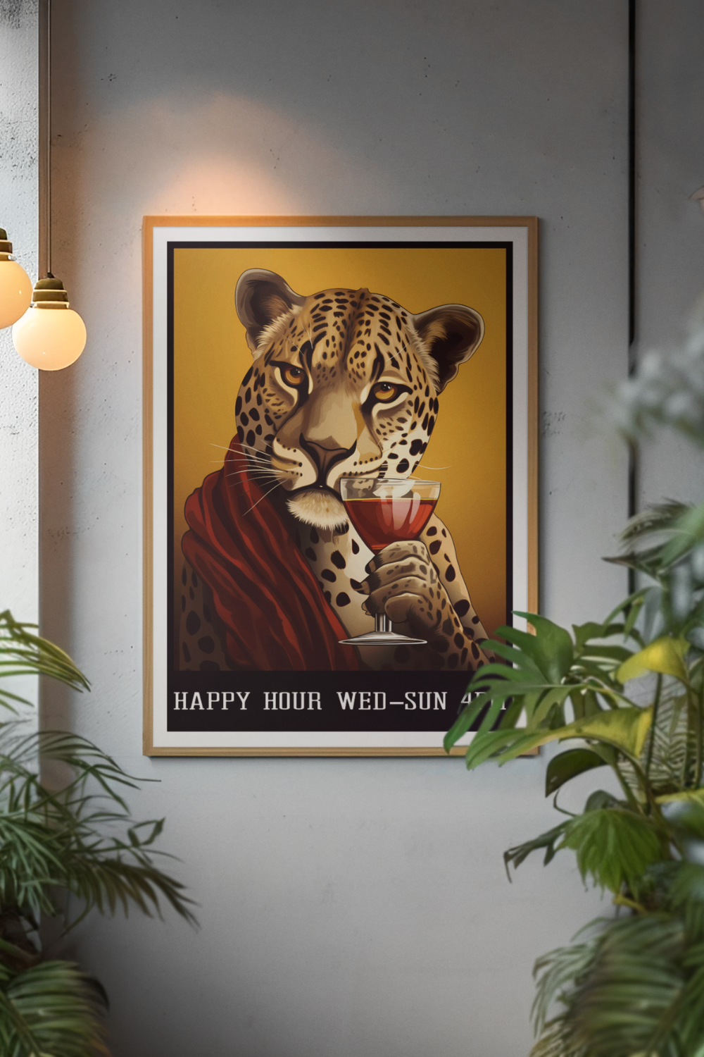 Nord Design-Kokteyl Serisi Çerçeveli Tablo - Happy Hour-Tablo-1-Milagron.com