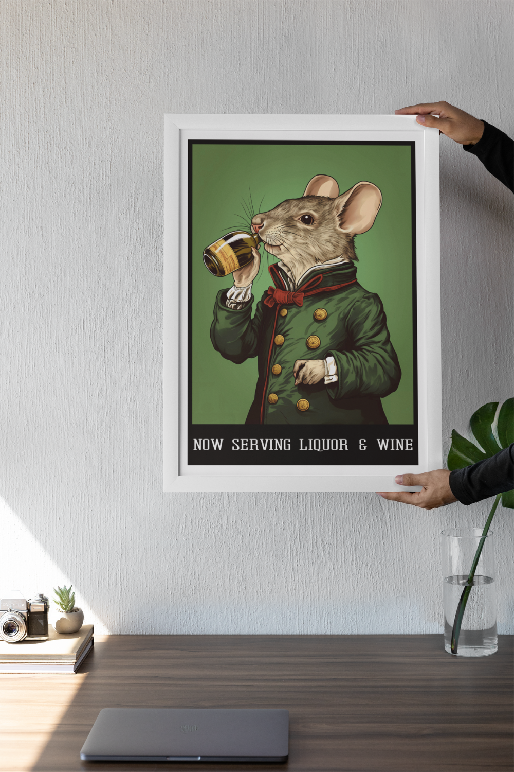 Nord Design-Kokteyl Serisi Çerçeveli Tablo - Liqour-Tablo-3-Milagron.com