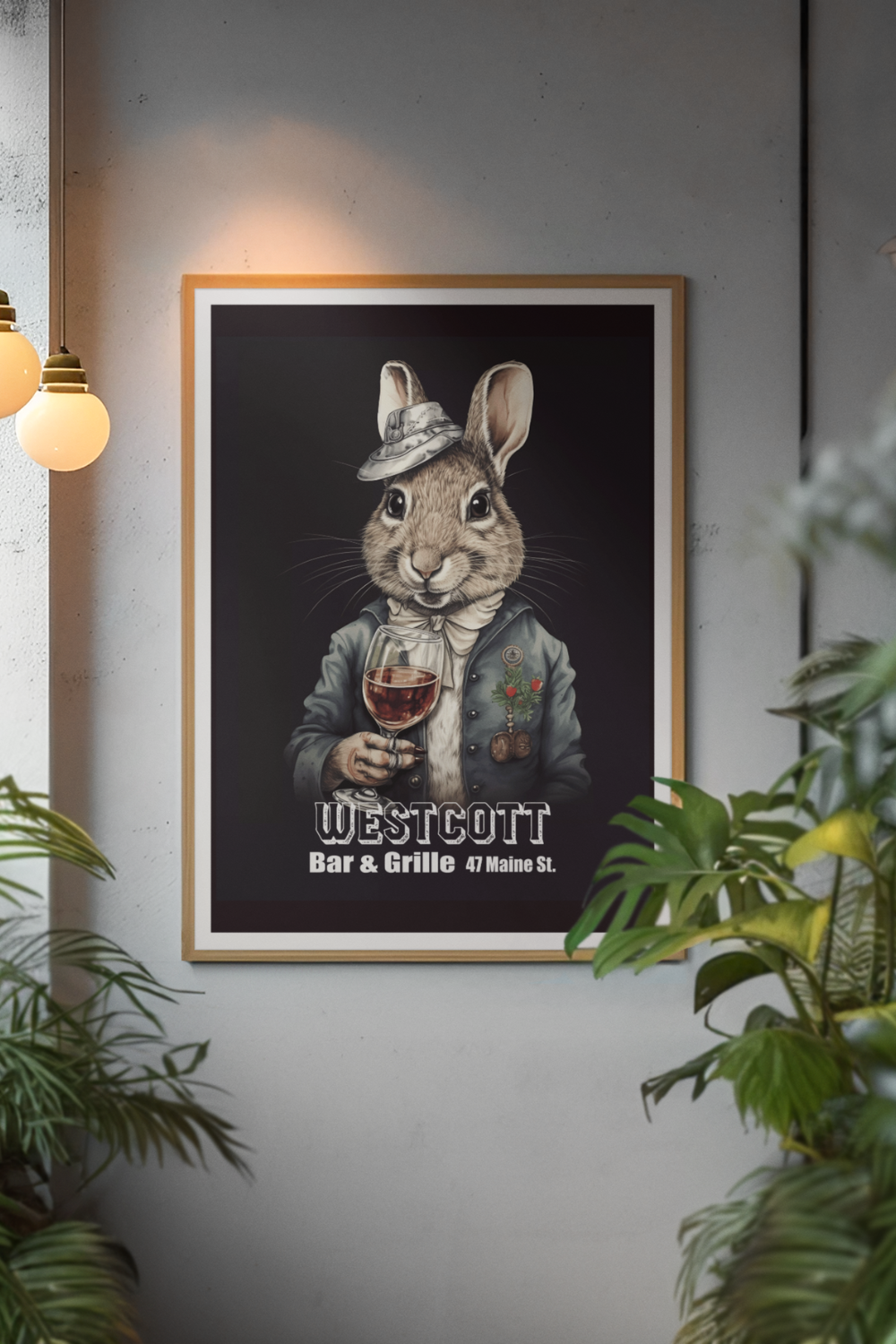 Nord Design-Kokteyl Serisi Çerçeveli Tablo - Westcott-Tablo-1-Milagron.com