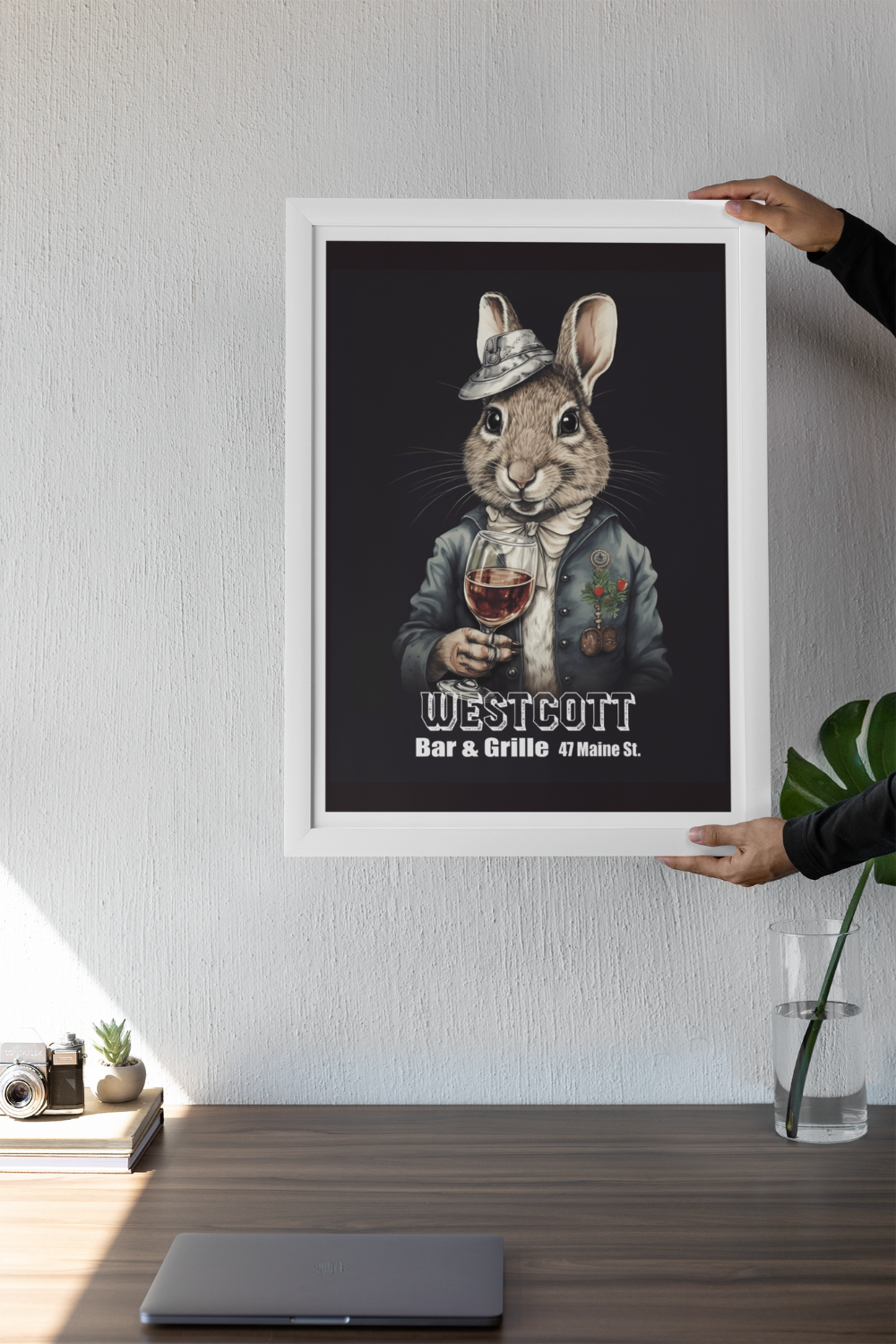 Nord Design-Kokteyl Serisi Çerçeveli Tablo - Westcott-Tablo-3-Milagron.com