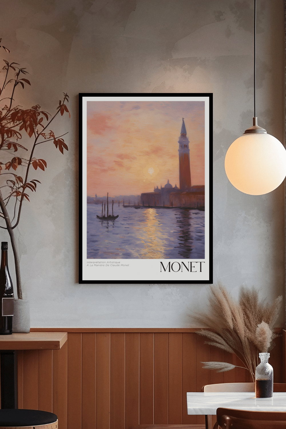 Nord Design-Ressam Serisi Çerçeveli Tablo - Claude Monet - 01-Tablo-1-Milagron.com