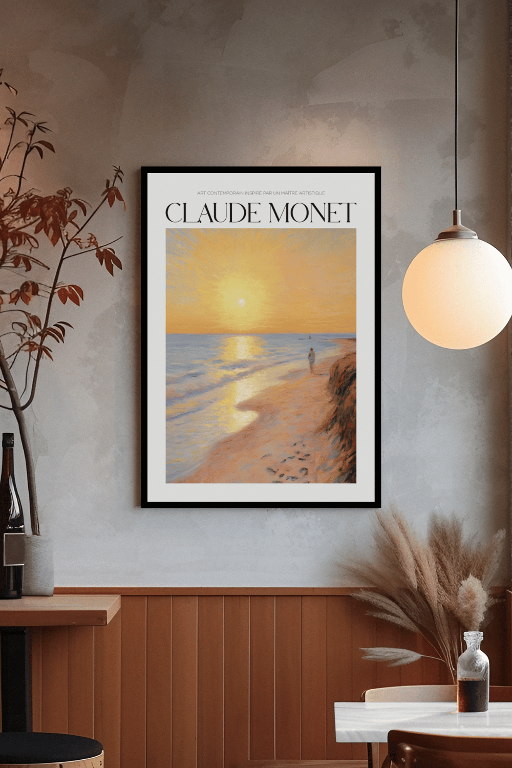 Nord Design-Ressam Serisi Çerçeveli Tablo - Claude Monet - 07-Tablo-3-Milagron.com