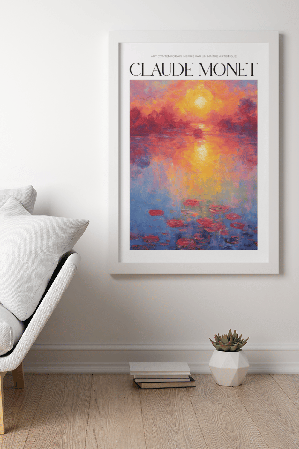 Nord Design-Ressam Serisi Çerçeveli Tablo - Claude Monet - 08-Tablo-1-Milagron.com