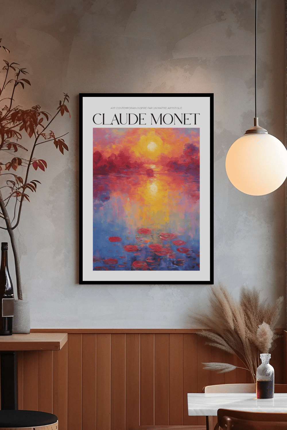 Nord Design-Ressam Serisi Çerçeveli Tablo - Claude Monet - 08-Tablo-2-Milagron.com