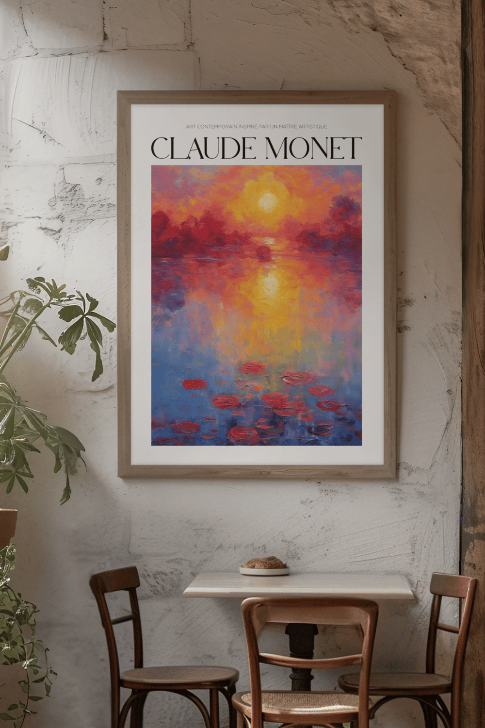 Nord Design-Ressam Serisi Çerçeveli Tablo - Claude Monet - 08-Tablo-3-Milagron.com
