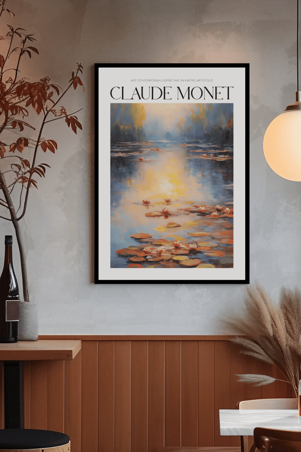 Nord Design-Ressam Serisi Çerçeveli Tablo - Claude Monet - 09-Tablo-3-Milagron.com