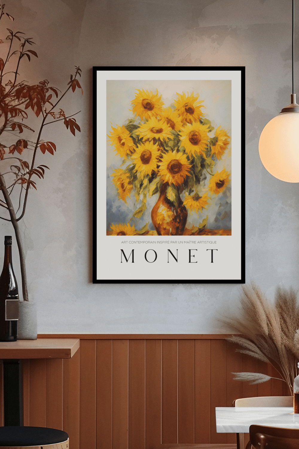 Nord Design-Ressam Serisi Çerçeveli Tablo - Claude Monet - 11-Tablo-3-Milagron.com