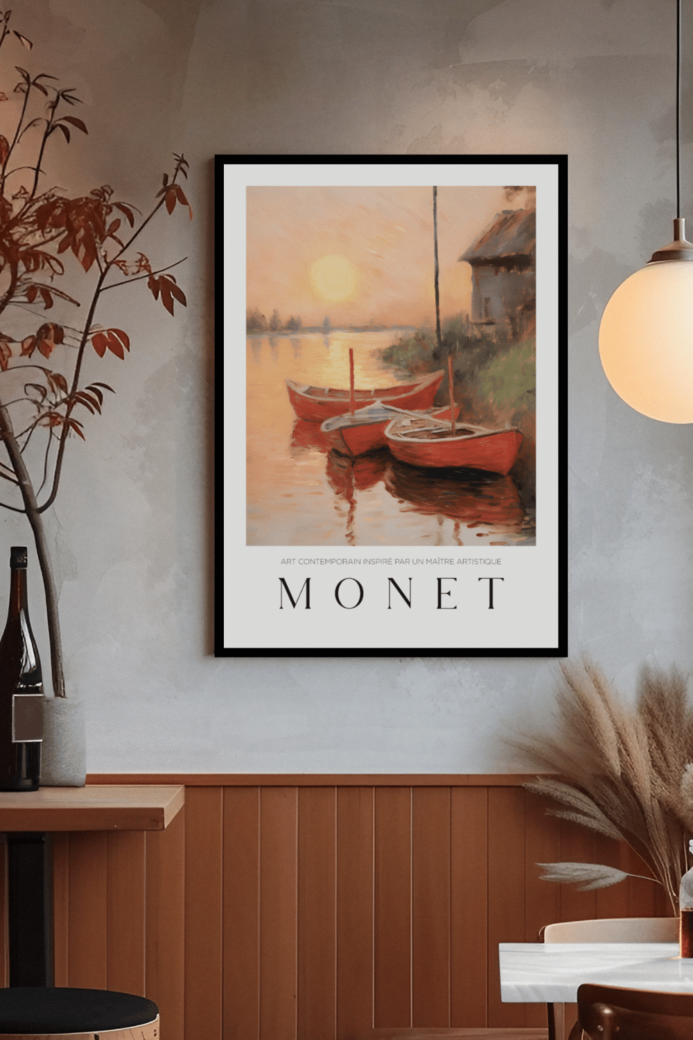 Nord Design-Ressam Serisi Çerçeveli Tablo - Claude Monet - 12-Tablo-1-Milagron.com