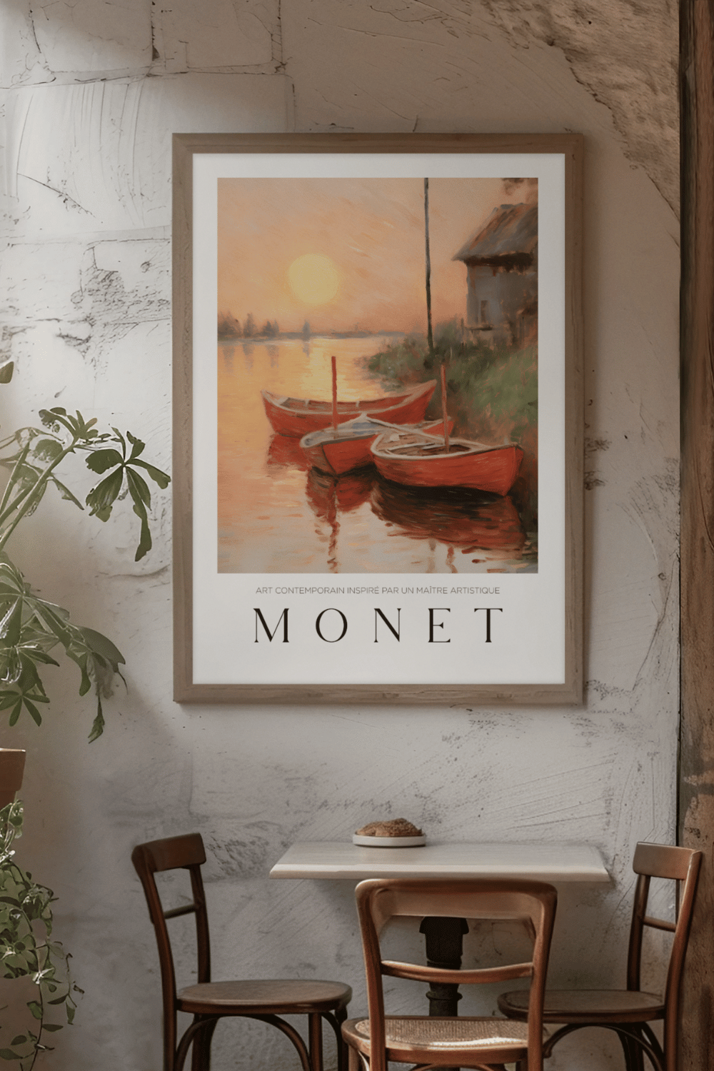 Nord Design-Ressam Serisi Çerçeveli Tablo - Claude Monet - 12-Tablo-2-Milagron.com