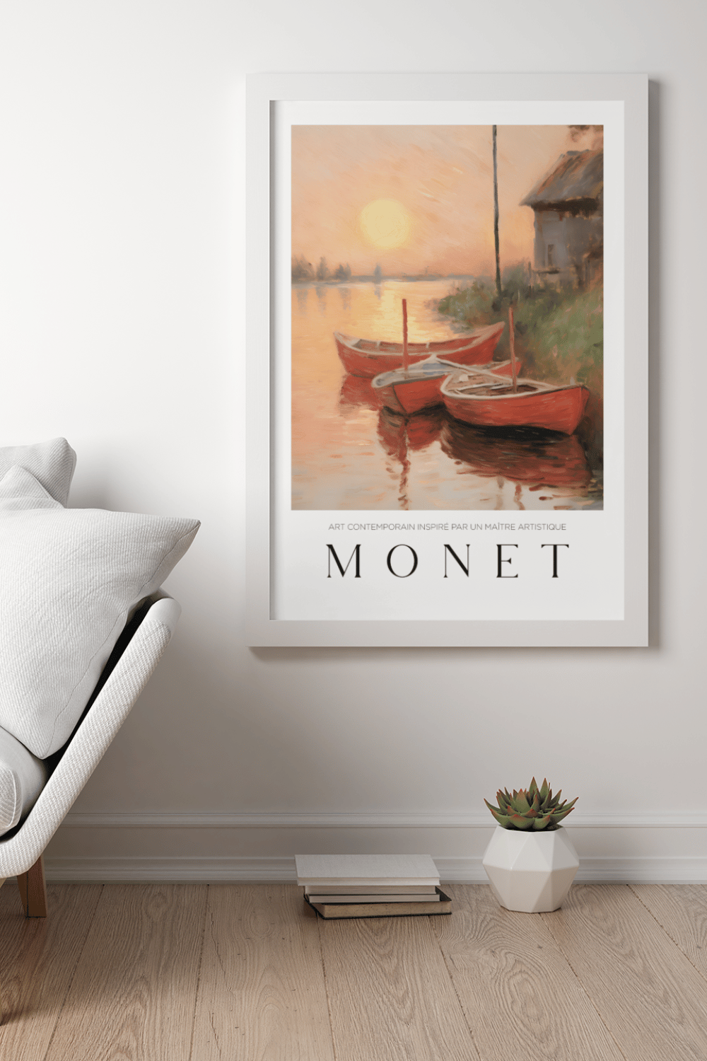 Nord Design-Ressam Serisi Çerçeveli Tablo - Claude Monet - 12-Tablo-3-Milagron.com