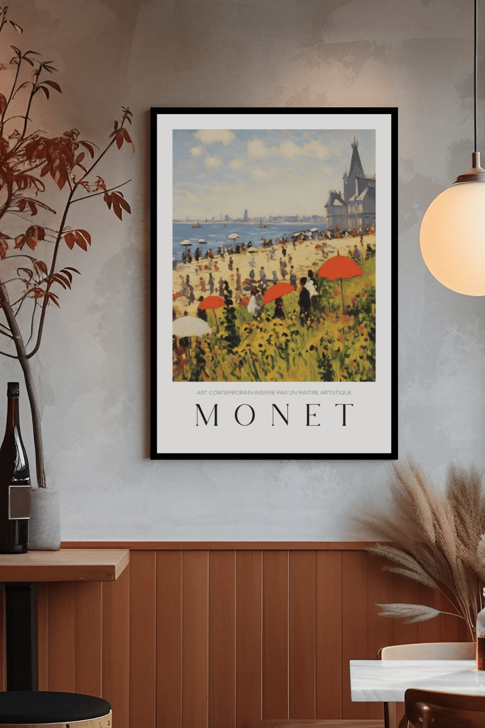 Nord Design-Ressam Serisi Çerçeveli Tablo - Claude Monet - 13-Tablo-2-Milagron.com