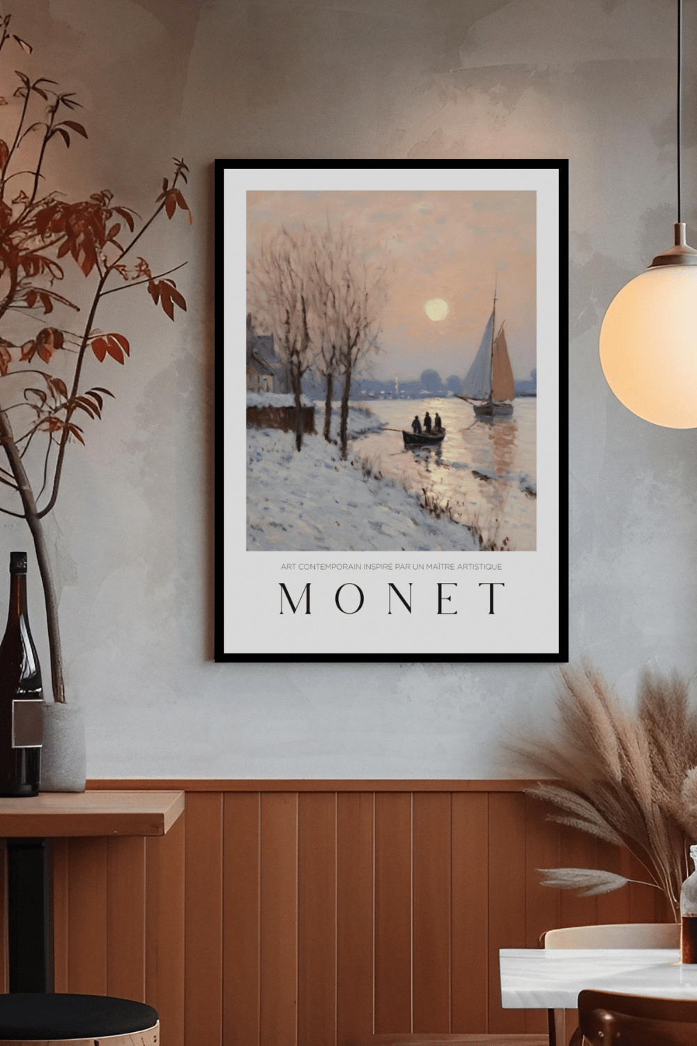 Nord Design-Ressam Serisi Çerçeveli Tablo - Claude Monet - 15-Tablo-2-Milagron.com