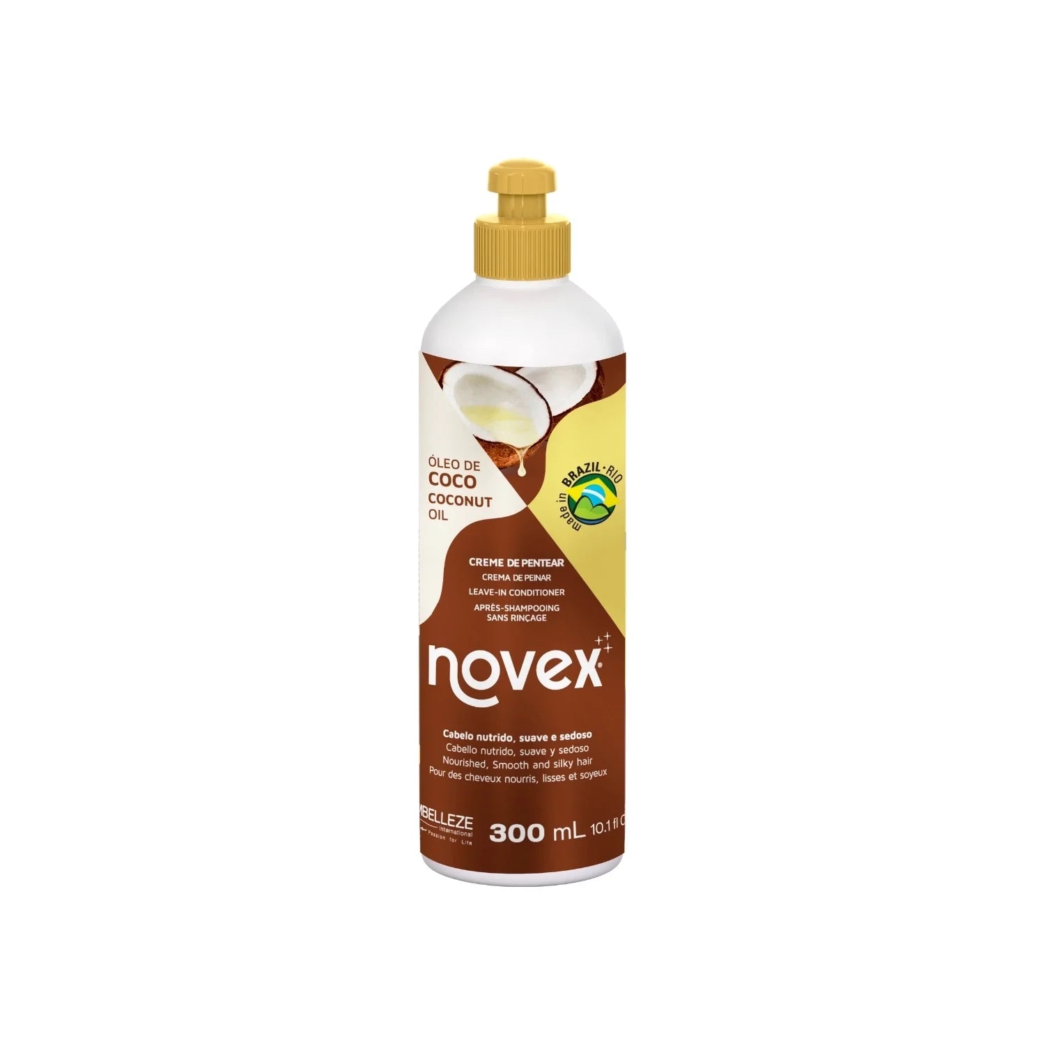 Novex Coconut Oil Kuru ve Hasar Görmüş Saçlar için Durulanmayan Saç Bakım Kremi 300g