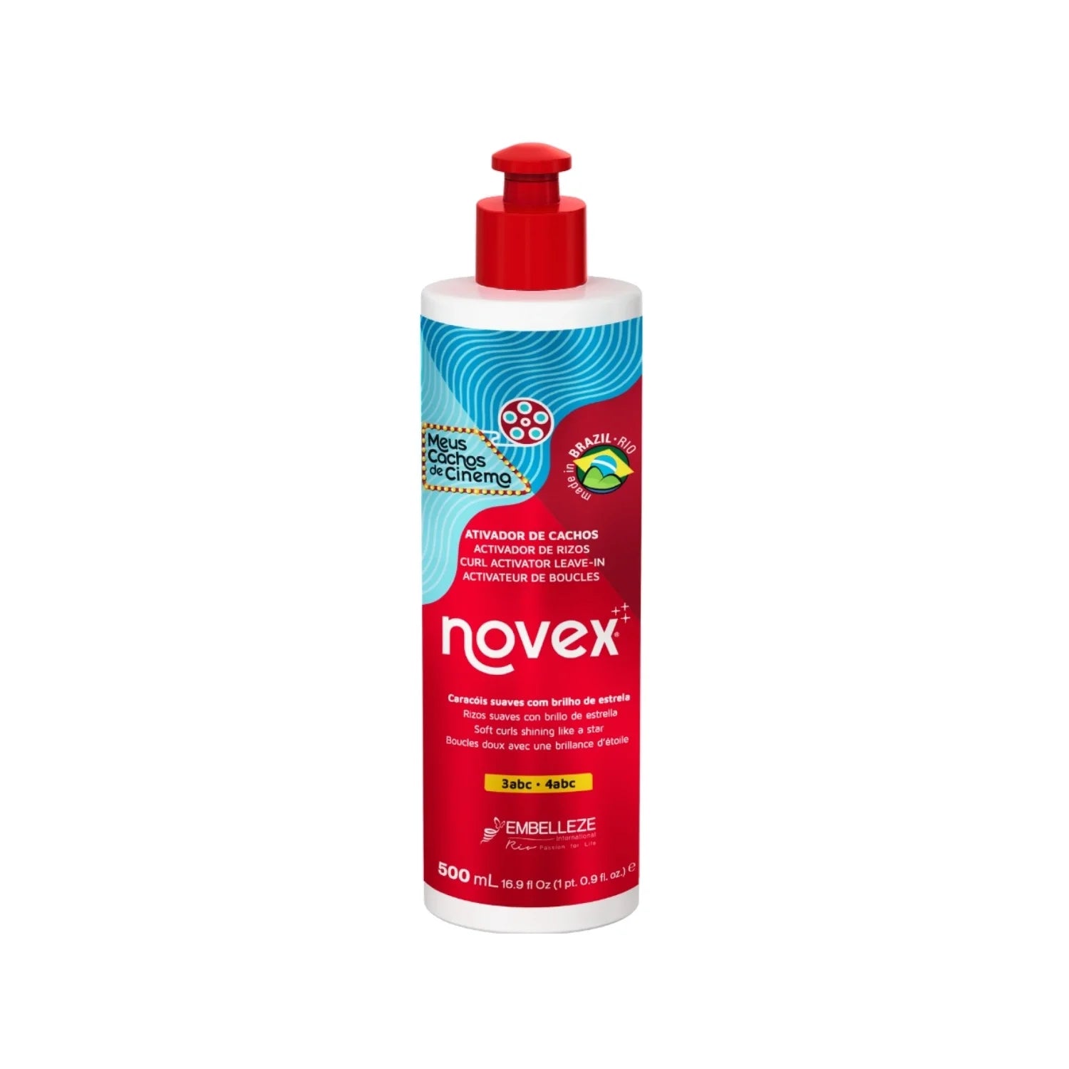 NOVEX MY CURLS MOVIE STAR - Ekstra Parlaklık Veren Durulanmayan Saç Kremi 500g
