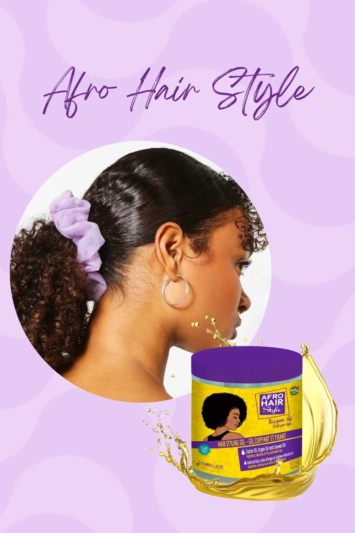 Novex Afro Hair - Afro Kıvırcık Saçlar İçin Bukle Belirginleştirici ve Sabitleyici Jel 500ml