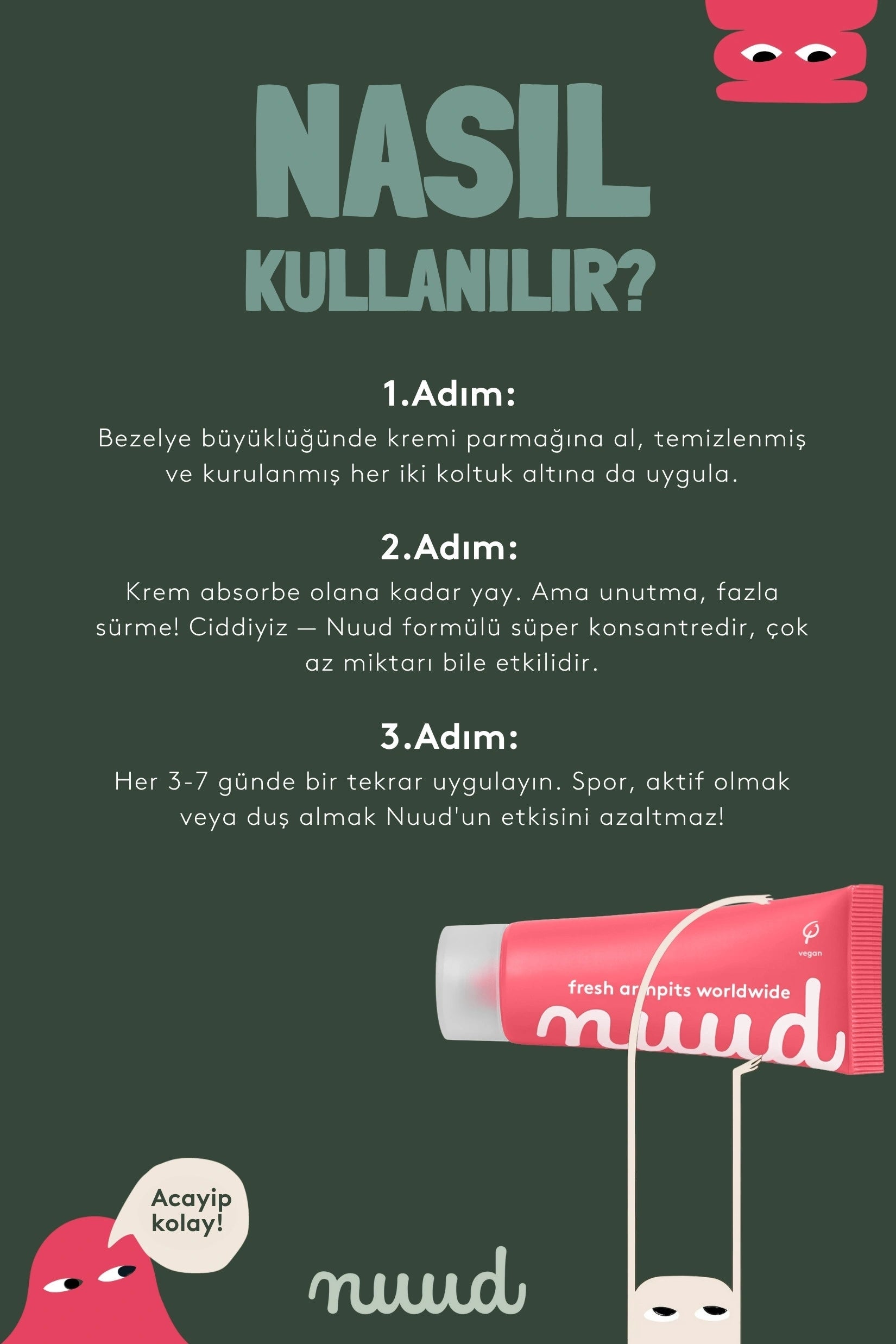 Nuud-Family Pack 4 x 20ml %100 Doğal Deodorant Krem, Ter Kokusu Önleyici (9 Ay), Vegan, Kokusuz, Alüminyum İçermez (Aile Paketi)-Deodorant-10-Milagron.com