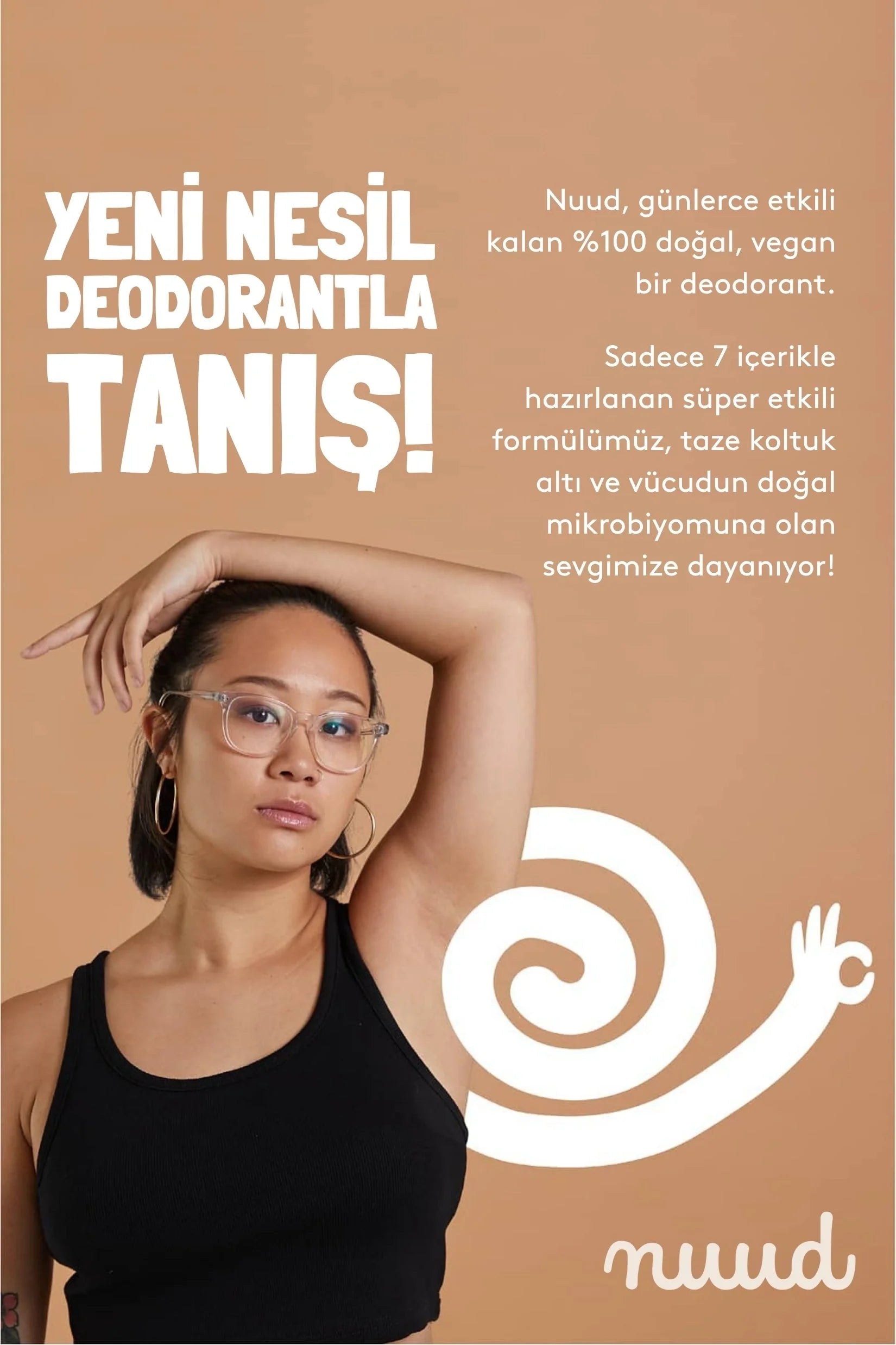 Nuud Starter Pack 15Ml - %100 Doğal Deodorant Krem, Ter Kokusu Önleyici (2 Ay), Vegan, Kokusuz, Alüminyum İÇermez