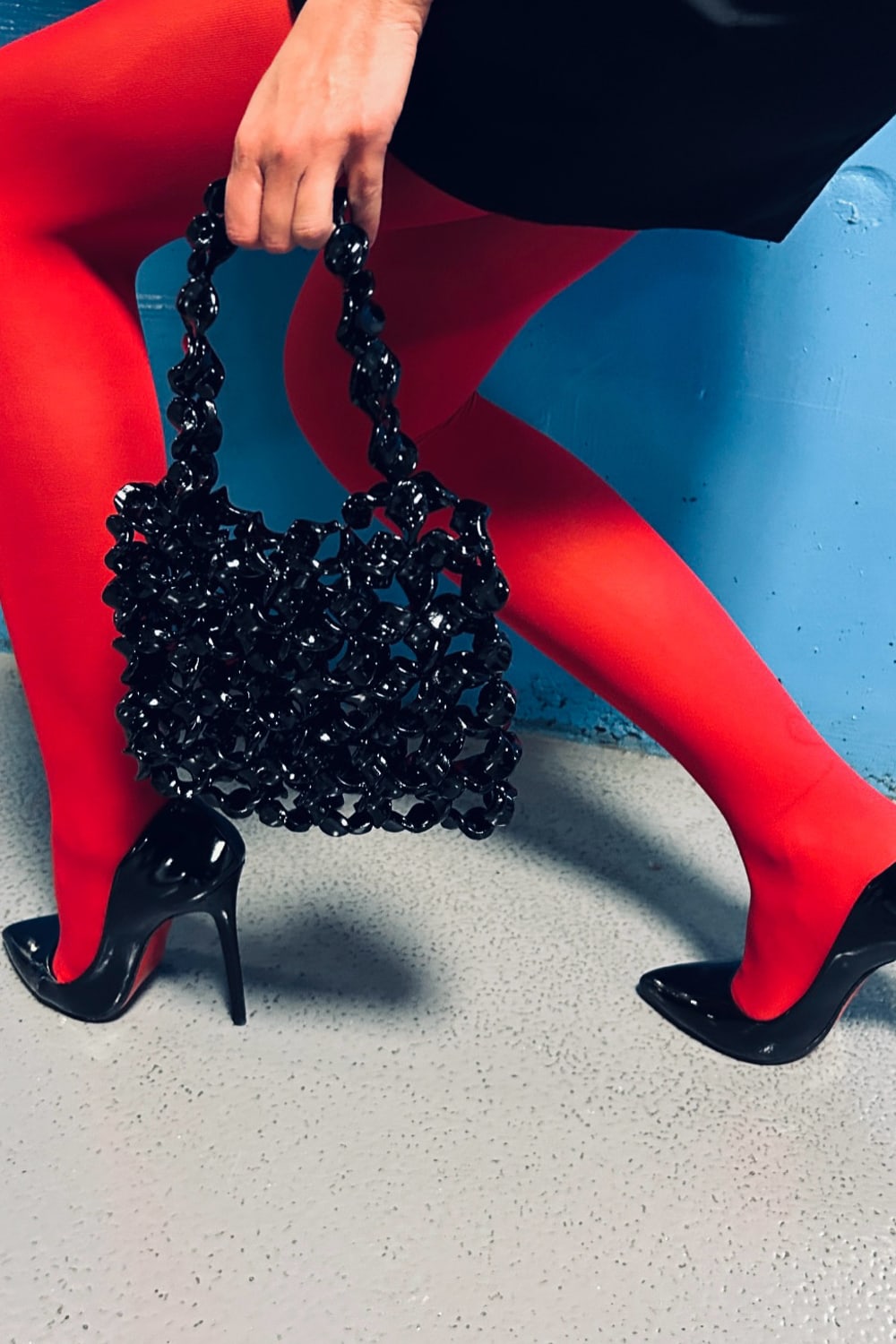 Nyssia Handmade Bag-Recycle Black-El Çantası-2-Milagron.com