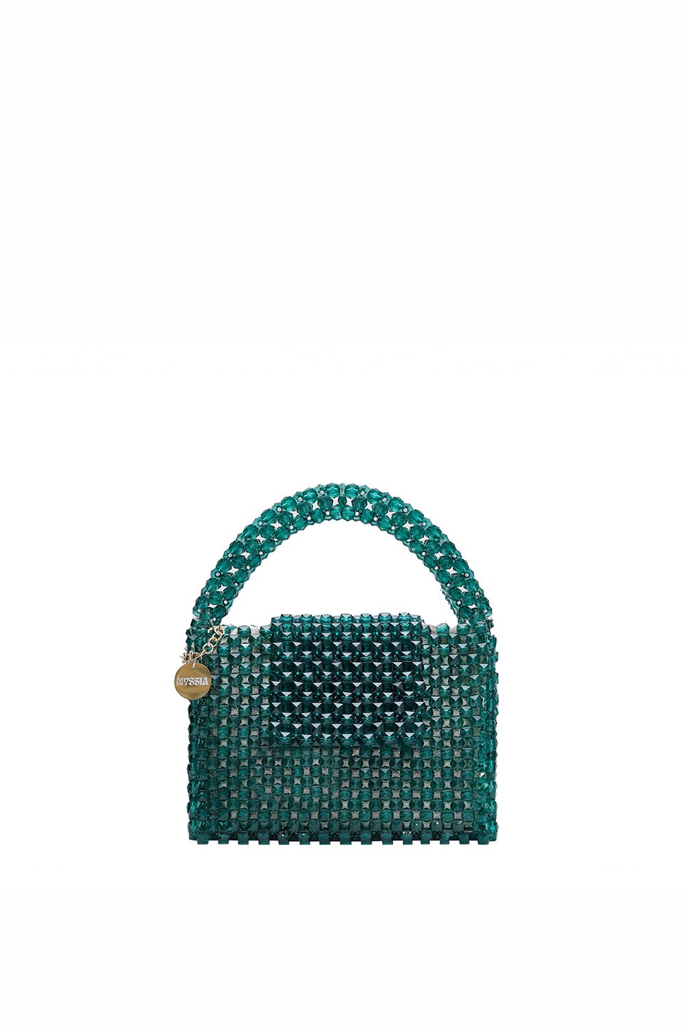 Nyssia Handmade Bag-Rimini Green-El Çantası-1-Milagron.com