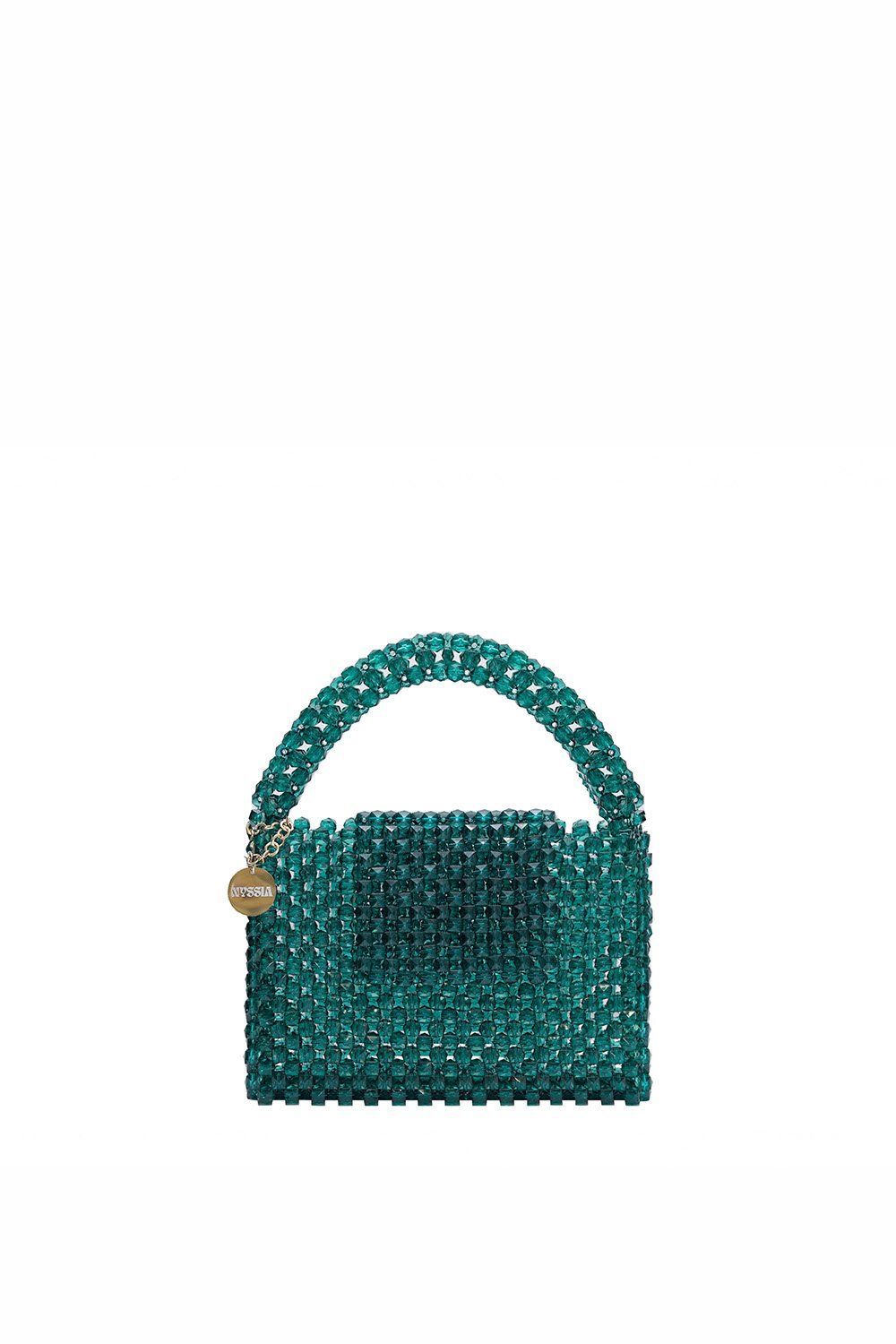 Nyssia Handmade Bag-Rimini Green-El Çantası-2-Milagron.com