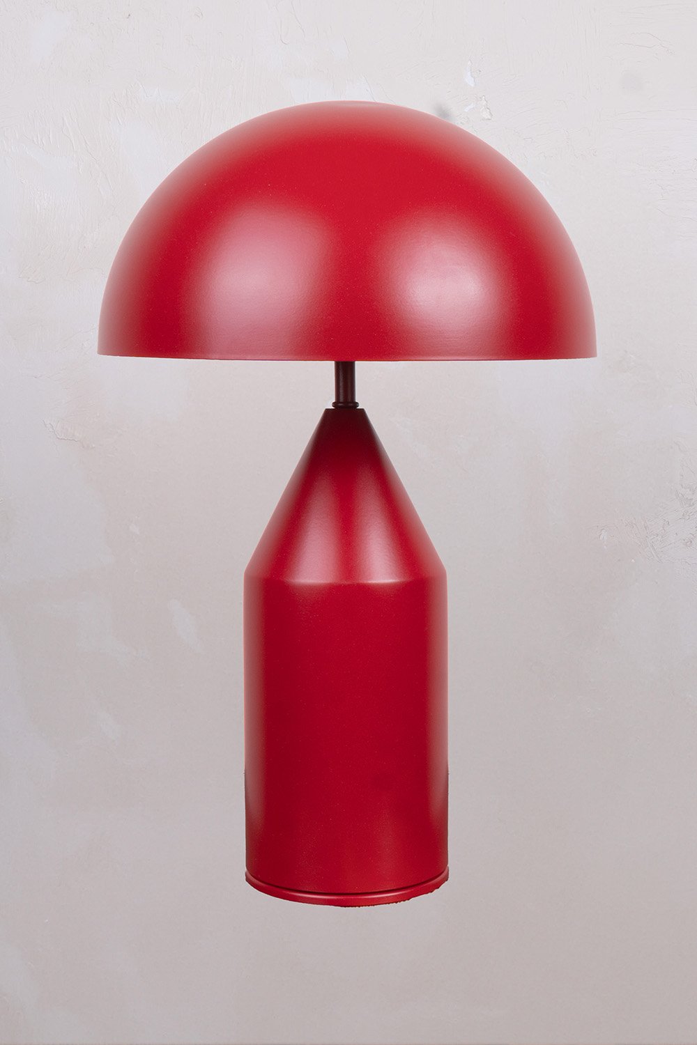 OBJEXOM-Fungi Kırmızı Mat Masa Lambası-Masa Lambası-1-Milagron.com