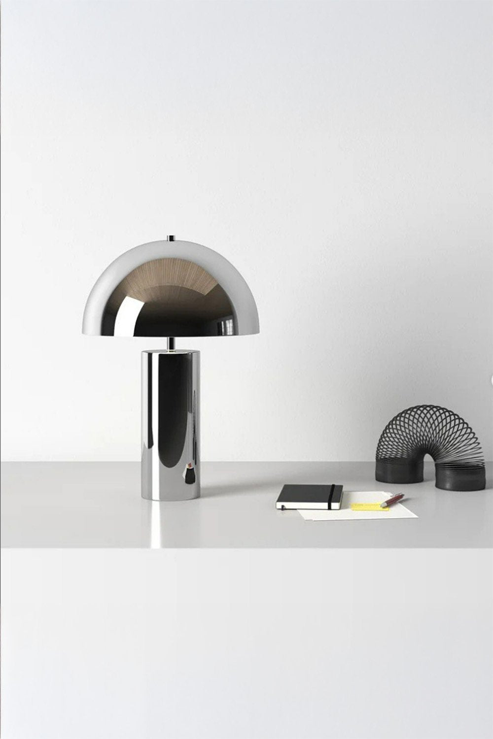 OBJEXOM-Fungi Krom Masa Lambası-Masa Lambası-1-Milagron.com