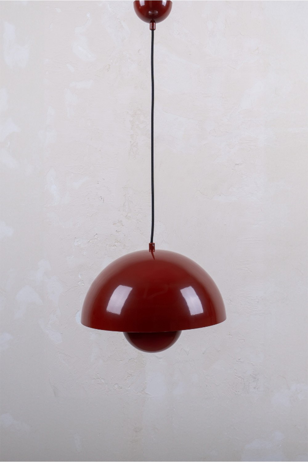 OBJEXOM-Luca Kırmızı - Kahve Parlak Sarkıt Aydınlatma-Avize-1-Milagron.com