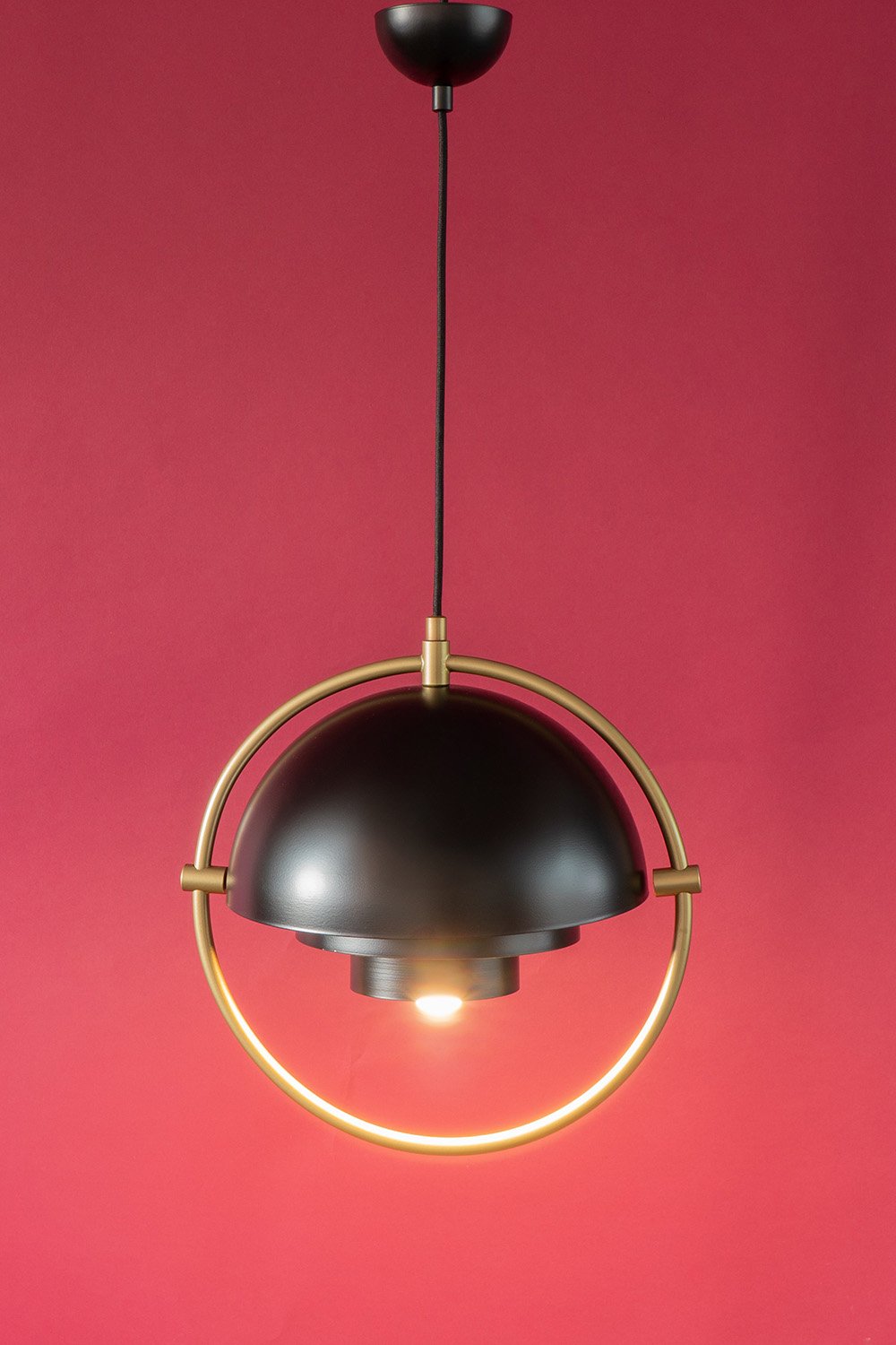 OBJEXOM-Trimetalglobe Sarkıt Aydınlatma Siyah Mat-Avize-2-Milagron.com