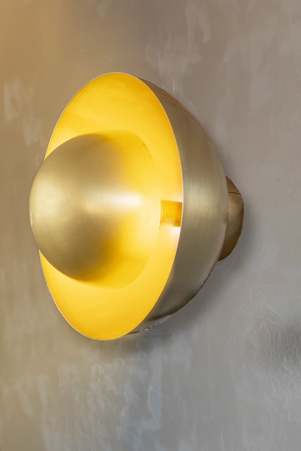 OBJEXOM-Twinloop Eskitme Pirinç Kaplama Duvar Apliği 25cm-Aplik-1-Milagron.com