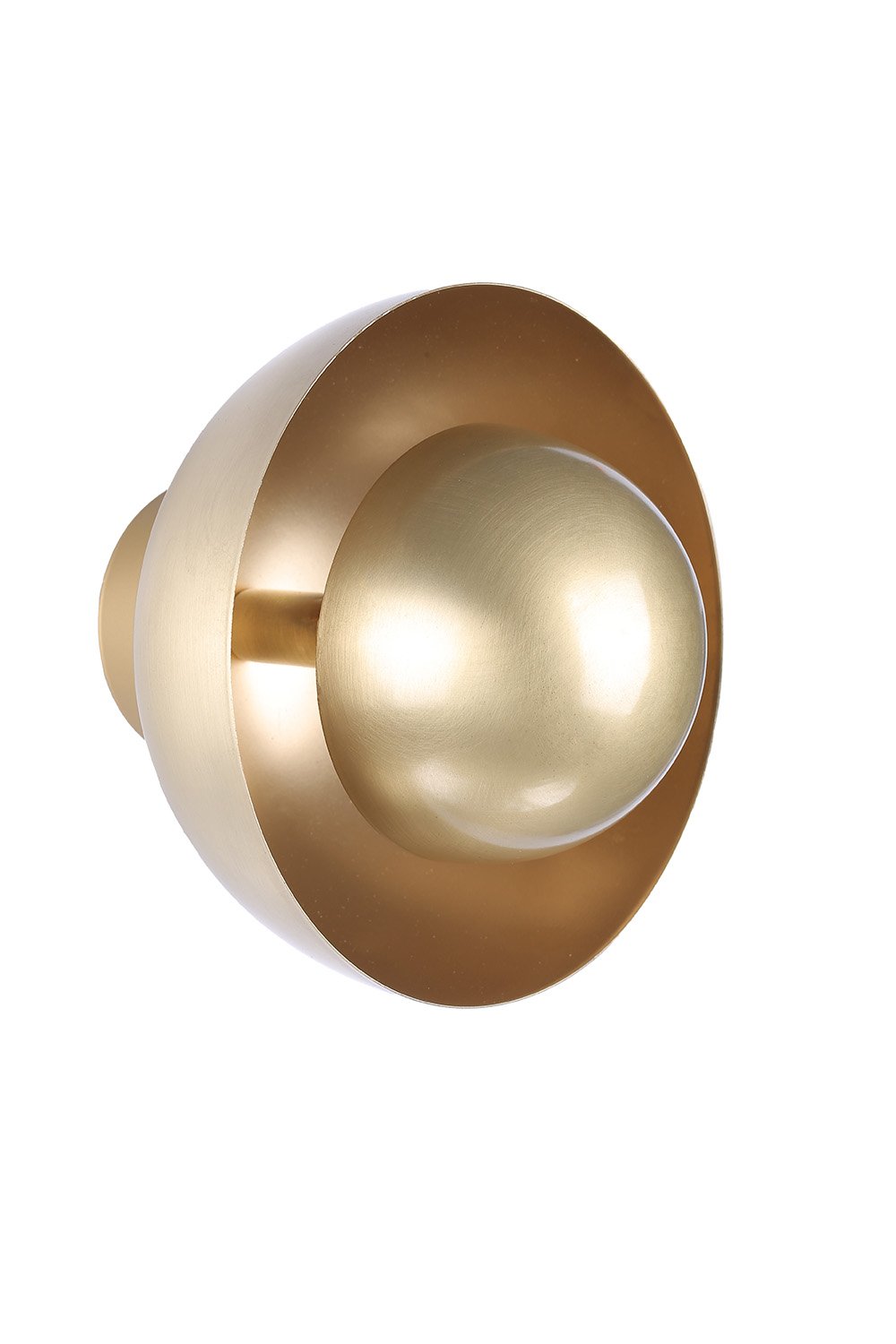OBJEXOM-Twinloop Eskitme Pirinç Kaplama Duvar Apliği 25cm-Aplik-4-Milagron.com