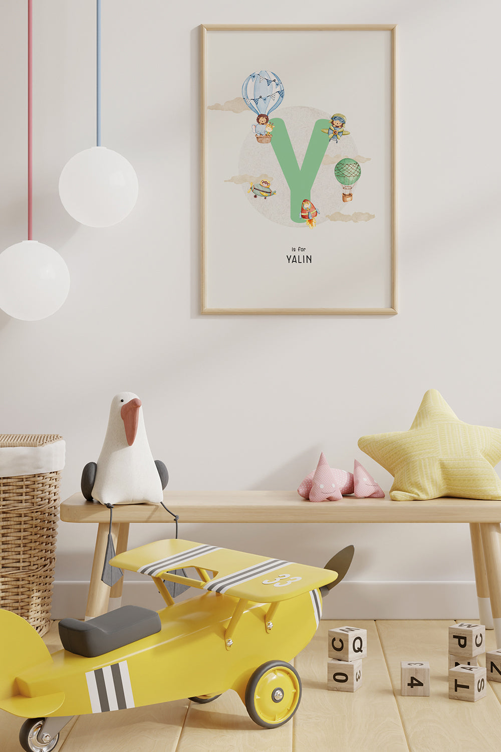 ODA.products-Baby Boy Letter Çocuk Odası Tablo-Tablo-1-Milagron.com