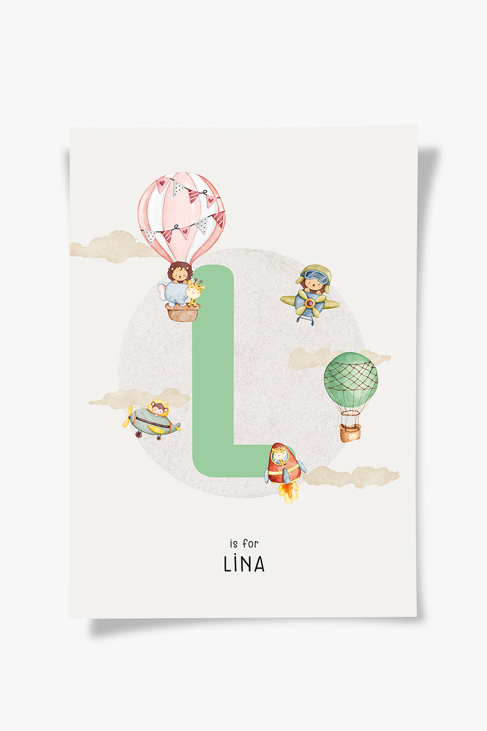 ODA.products-Baby Girl Letter | Çocuk Odası Tablo-Tablo-5-Milagron.com