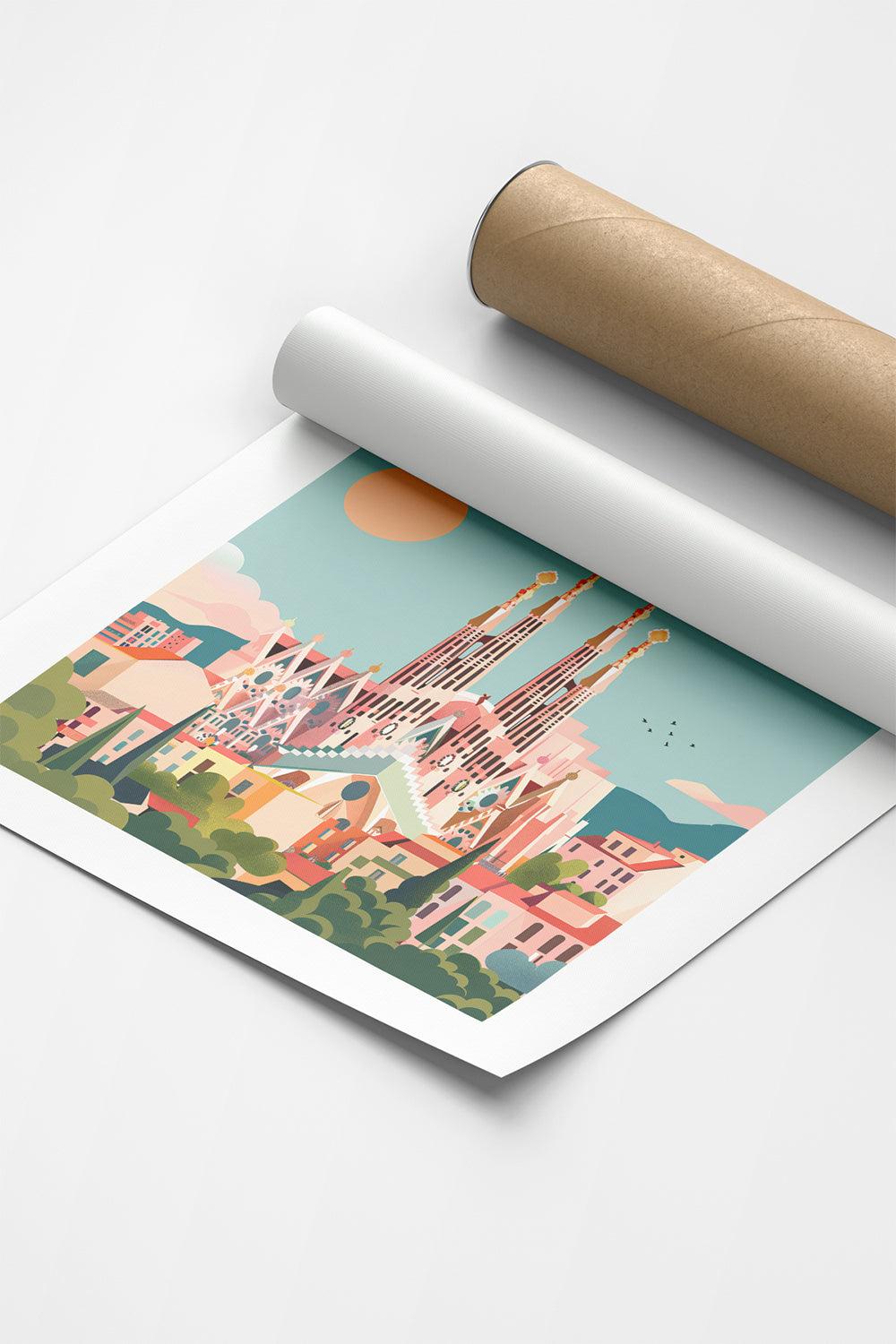 ODA.products-Barcelona İllüstrasyon Şehir Tablo-Tablo-6-Milagron.com