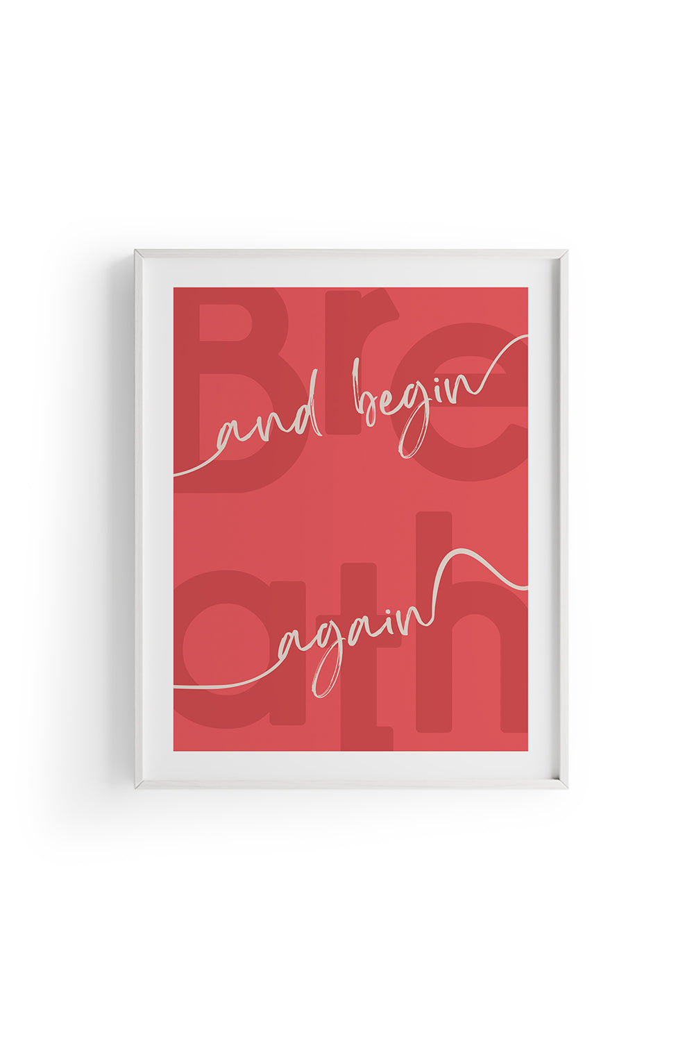 Begin Again | Tipografi Posteri - 1
