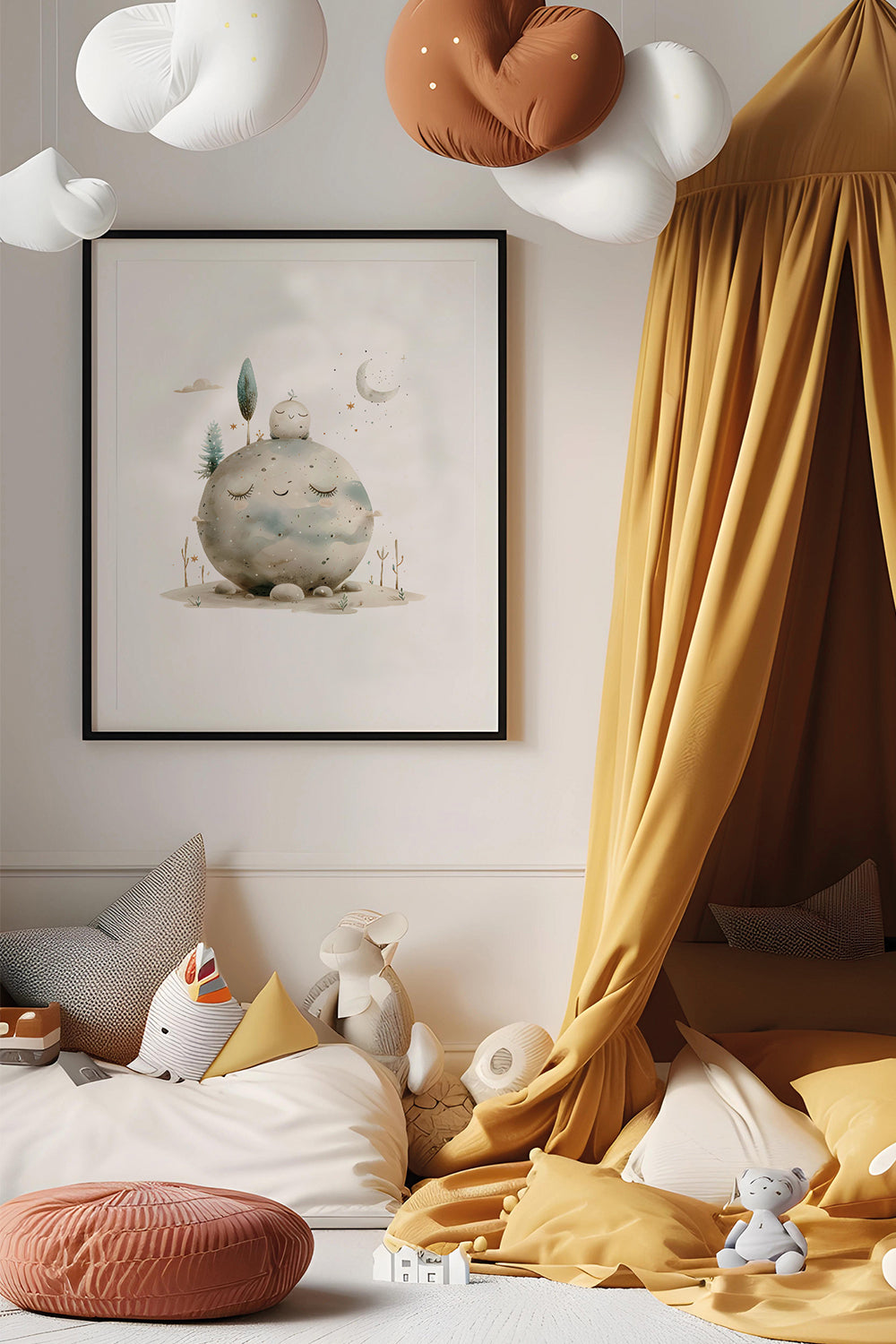 ODA.products-Dreamy Planet | Çocuk Odası Tablo-Tablo-1-Milagron.com